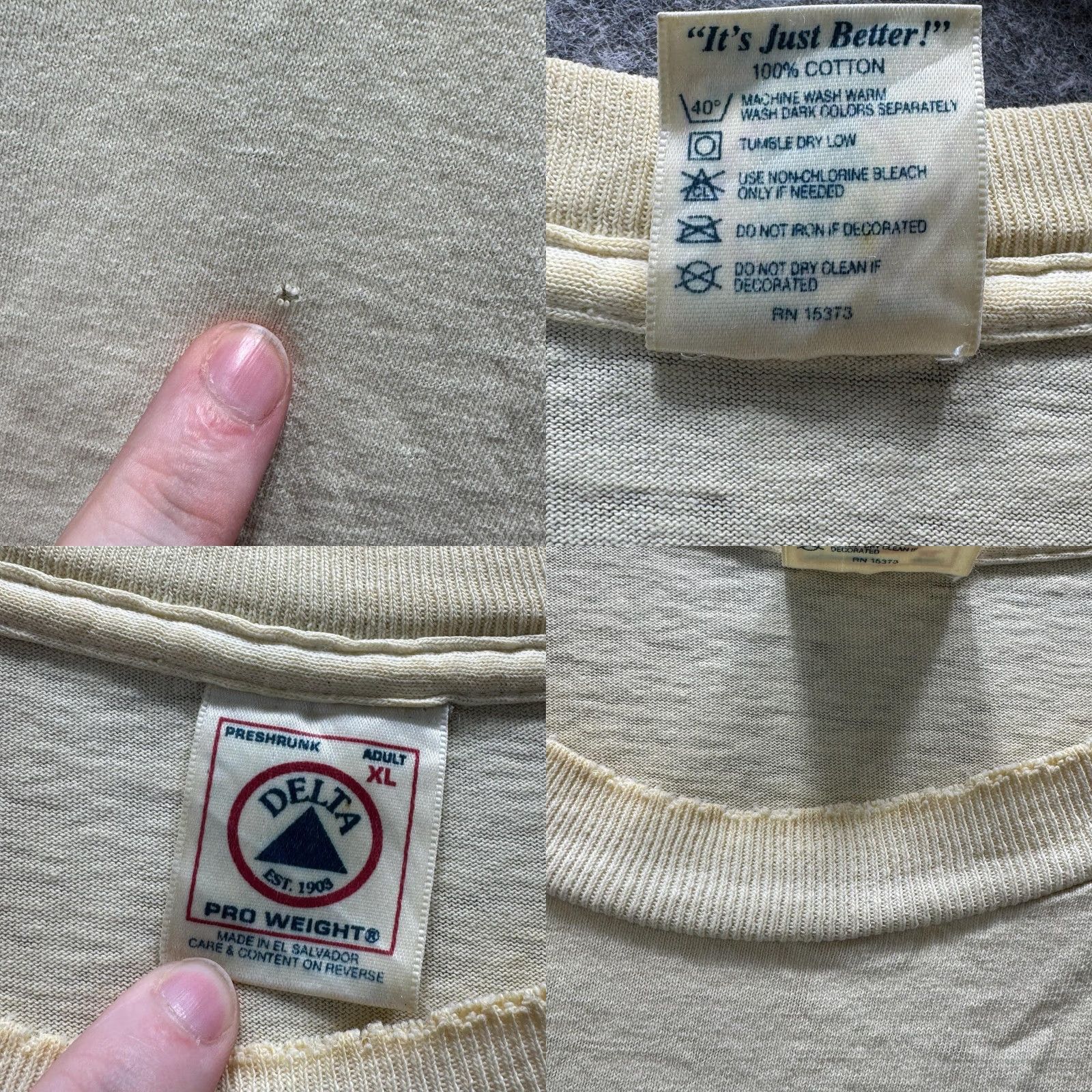 Logo 7 Corona Shirt Mens L Beige Graphic Tee Logo Crewneck Short Sleeve Size US L / EU 52-54 / 3 - 8 Thumbnail