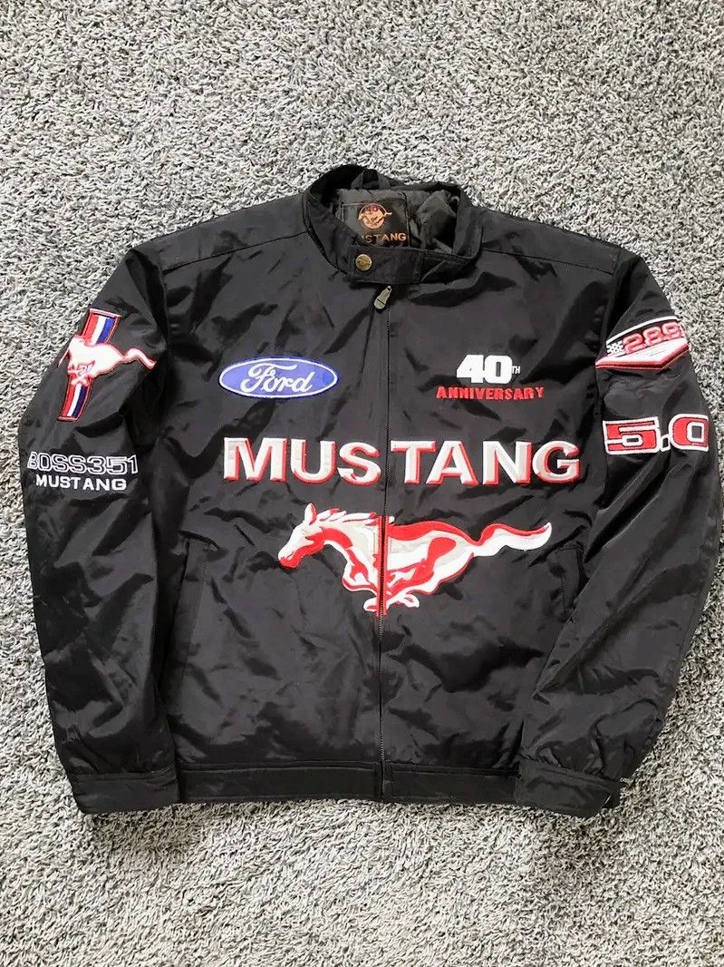 💥 Ford Mustang Vintage Racing Jacket Retro Y2K