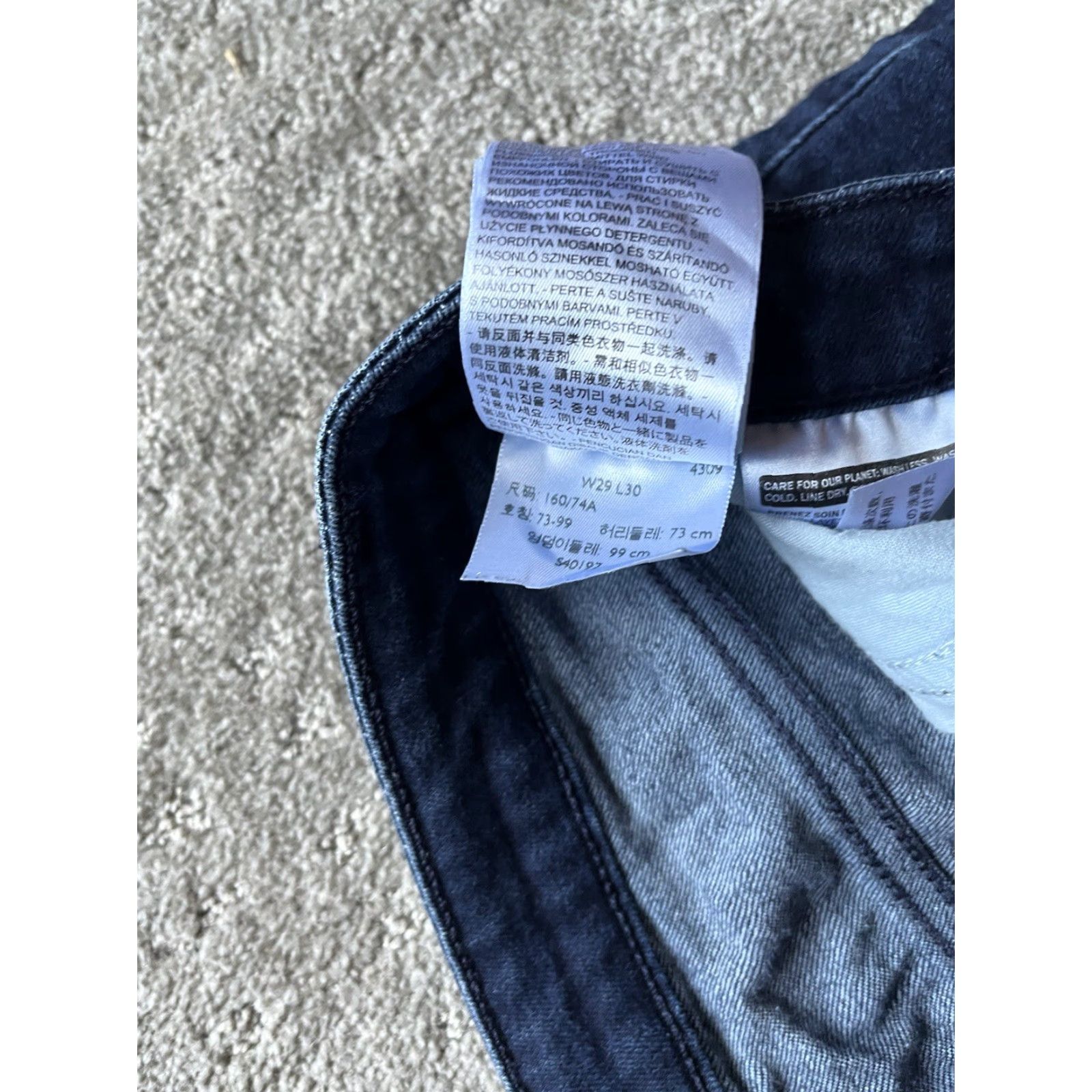 Levi's Levi's Women's Skinny Jeans 29x30 Dark Wash Denim Regular Fit Size 29" - 6 Thumbnail