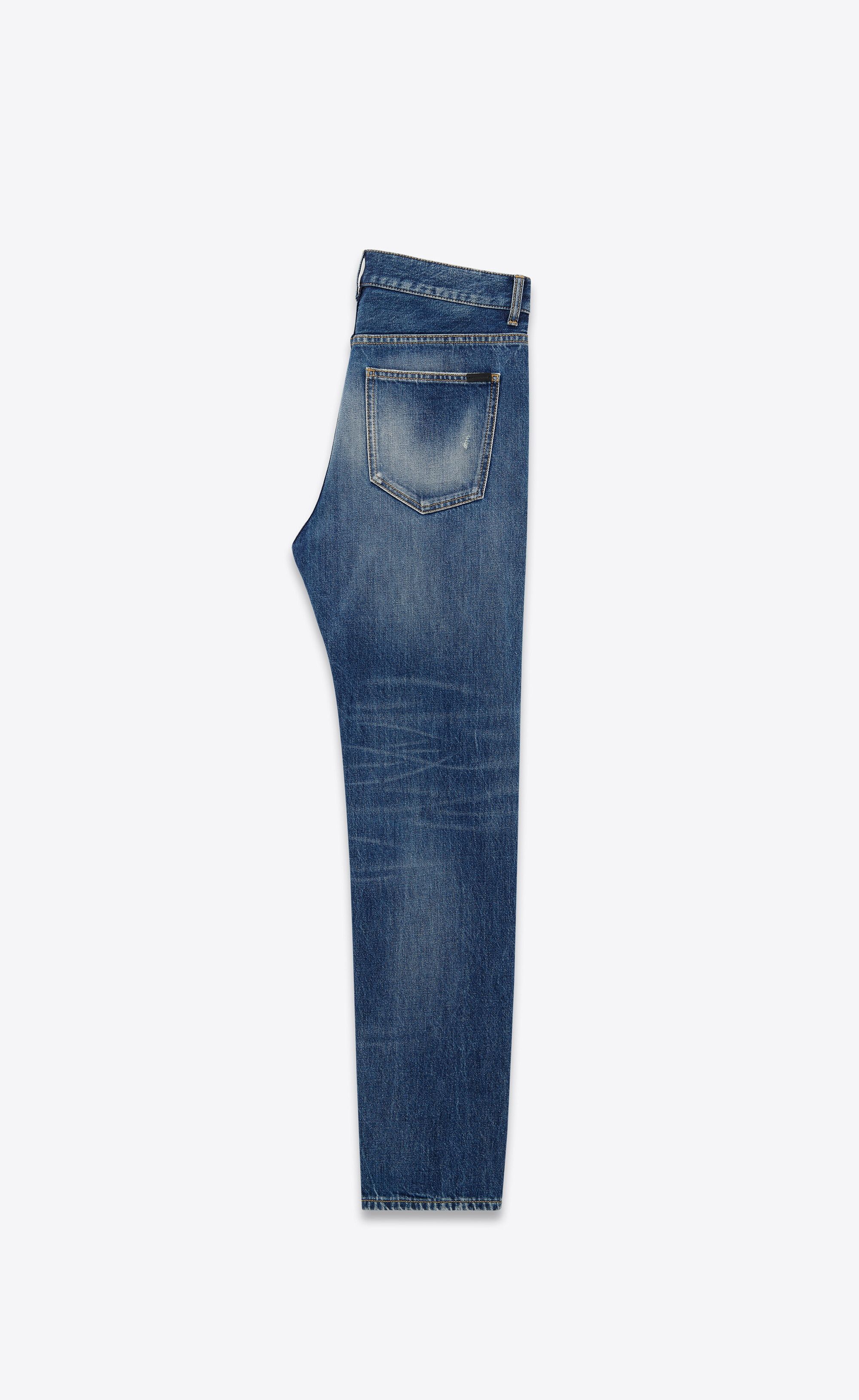 Saint Laurent Paris o1s1wg110325 757190 Baggy Jeans In Deauville Beach Denim Size US 28 / EU 44 - 3 Thumbnail