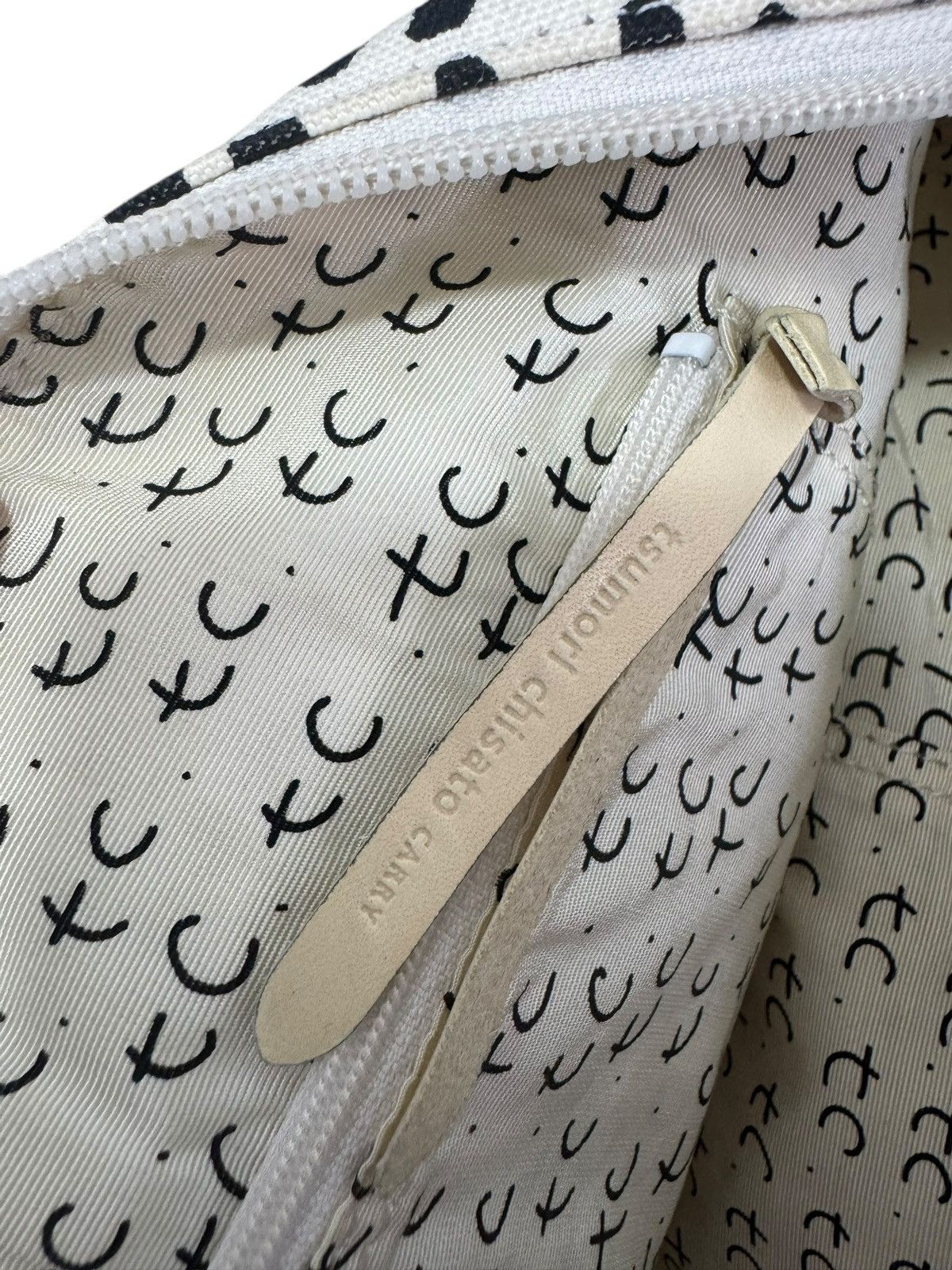Japanese Brand × Tsumori Chisato TSUMORI CHISATO LEOPARD CAMO BLACK WHITE SHOULDER BAG Size ONE SIZE - 8 Thumbnail