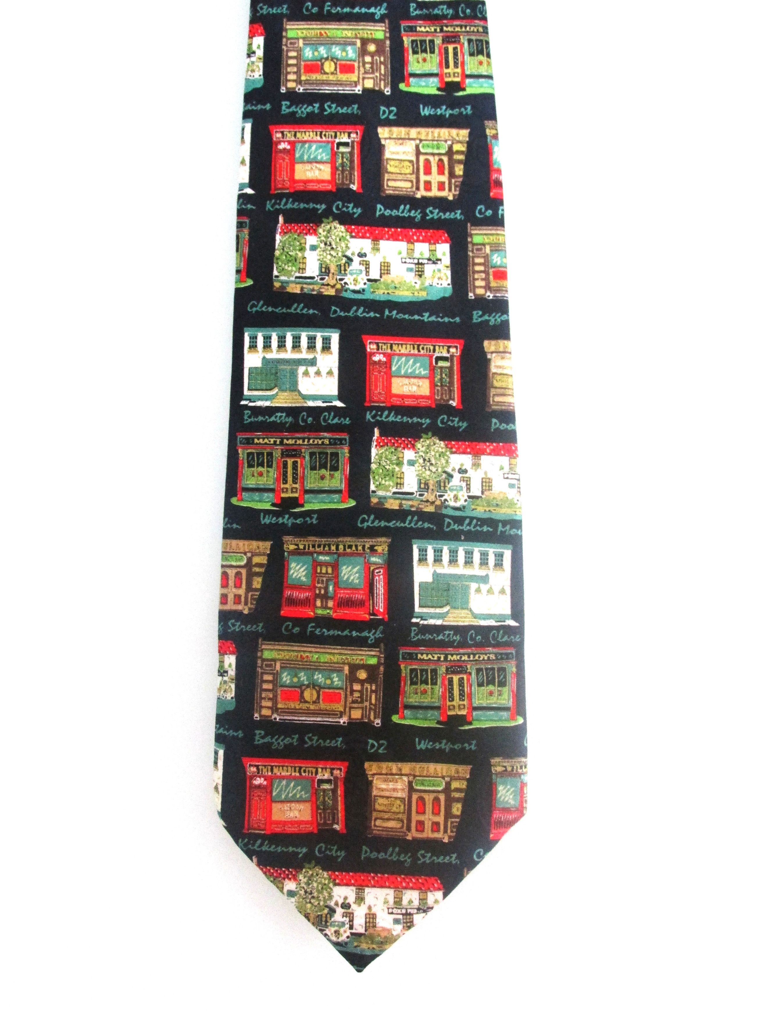 Other Pubs of Ireland (NWOT) Men's Silk Tie Size ONE SIZE - 2 Thumbnail