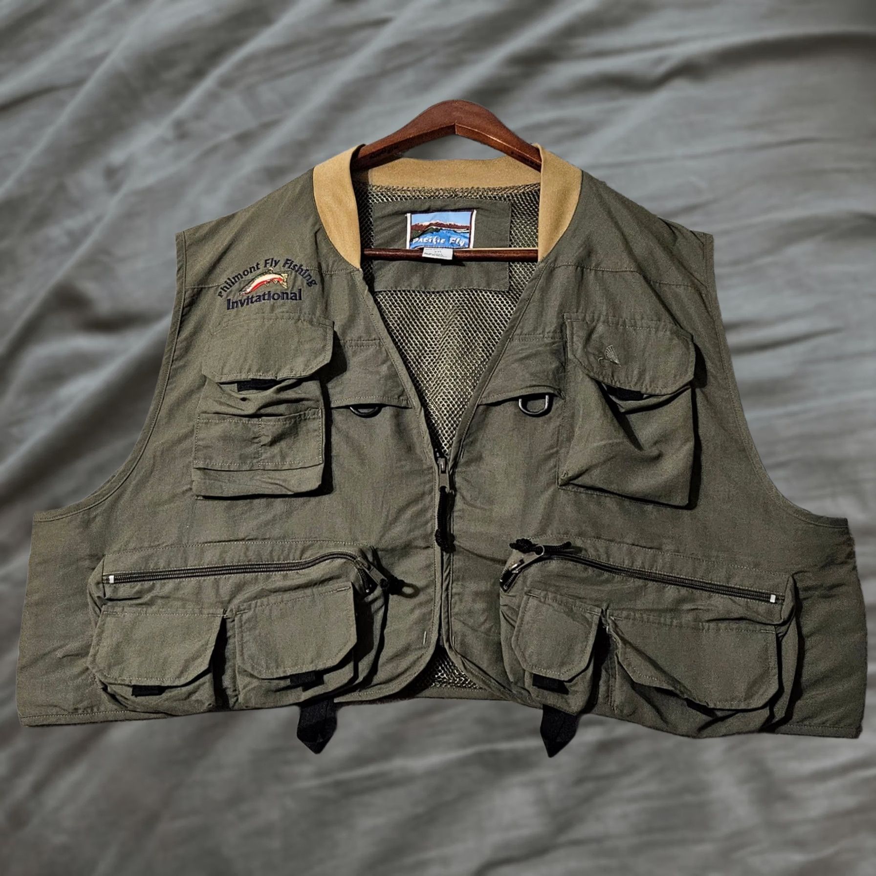 Vintage Pacific Fly Fishing Vest Green Mens Size 2XL XXL Size US XXL / EU 58 / 5 - 1 Thumbnail