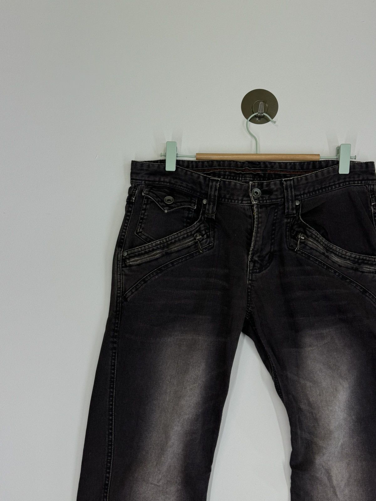 Hysteric Glamour Y2K FLARE NICOLE CLUB FOR MEN ZIPPER ACID WASH STYLE DENIM Size US 31 - 4 Thumbnail