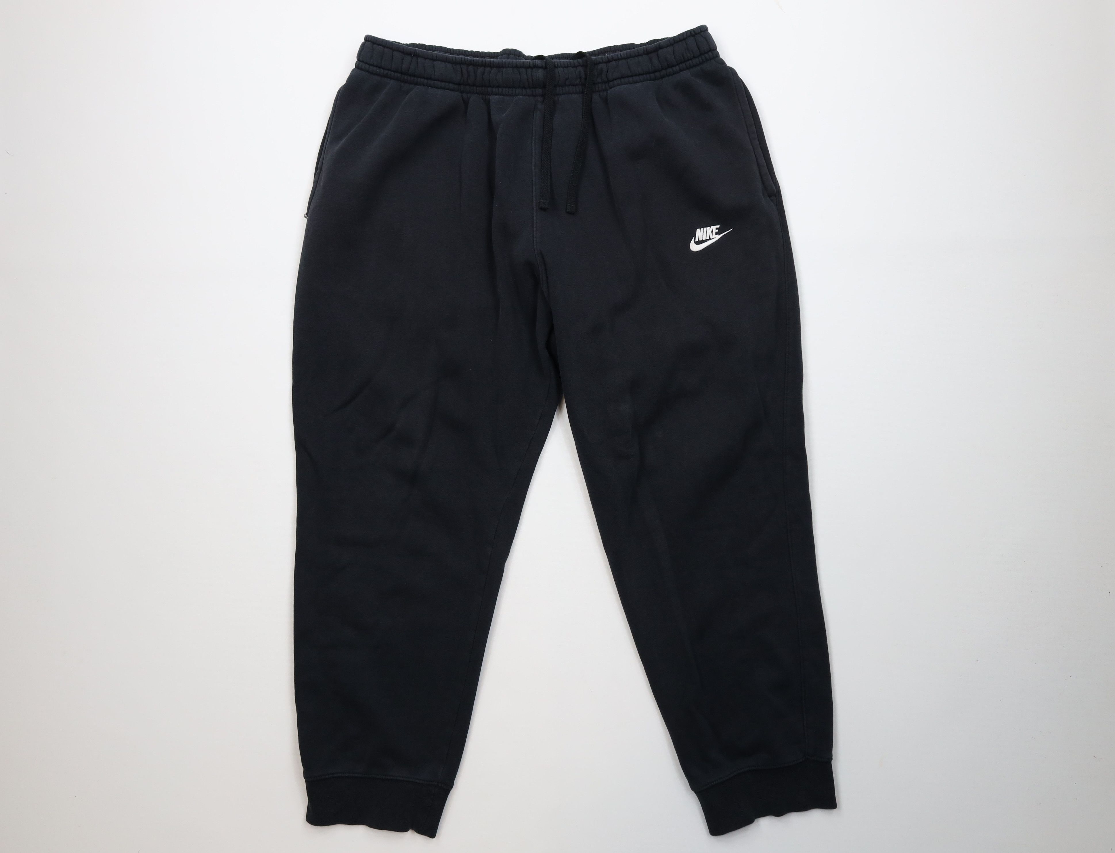 Nike Vintage Nike Spell Out Cuffed Sweatpants Joggers Black Size US 40 / EU 56 - 1 Thumbnail