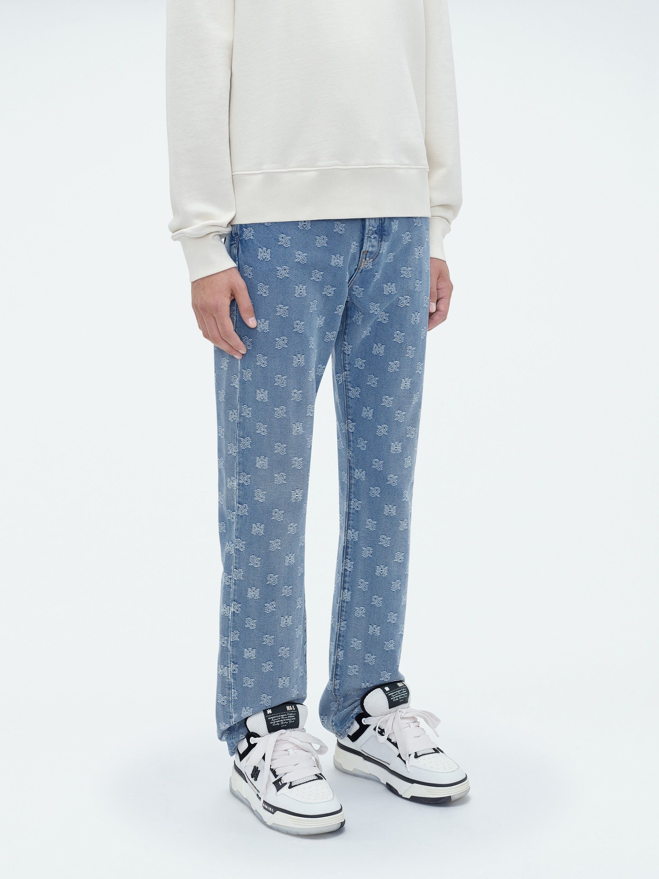 Amiri oc11z0225 M.A. Paisley Straight Jeans in Antique Indigo Size US 36 / EU 52 - 4 Thumbnail