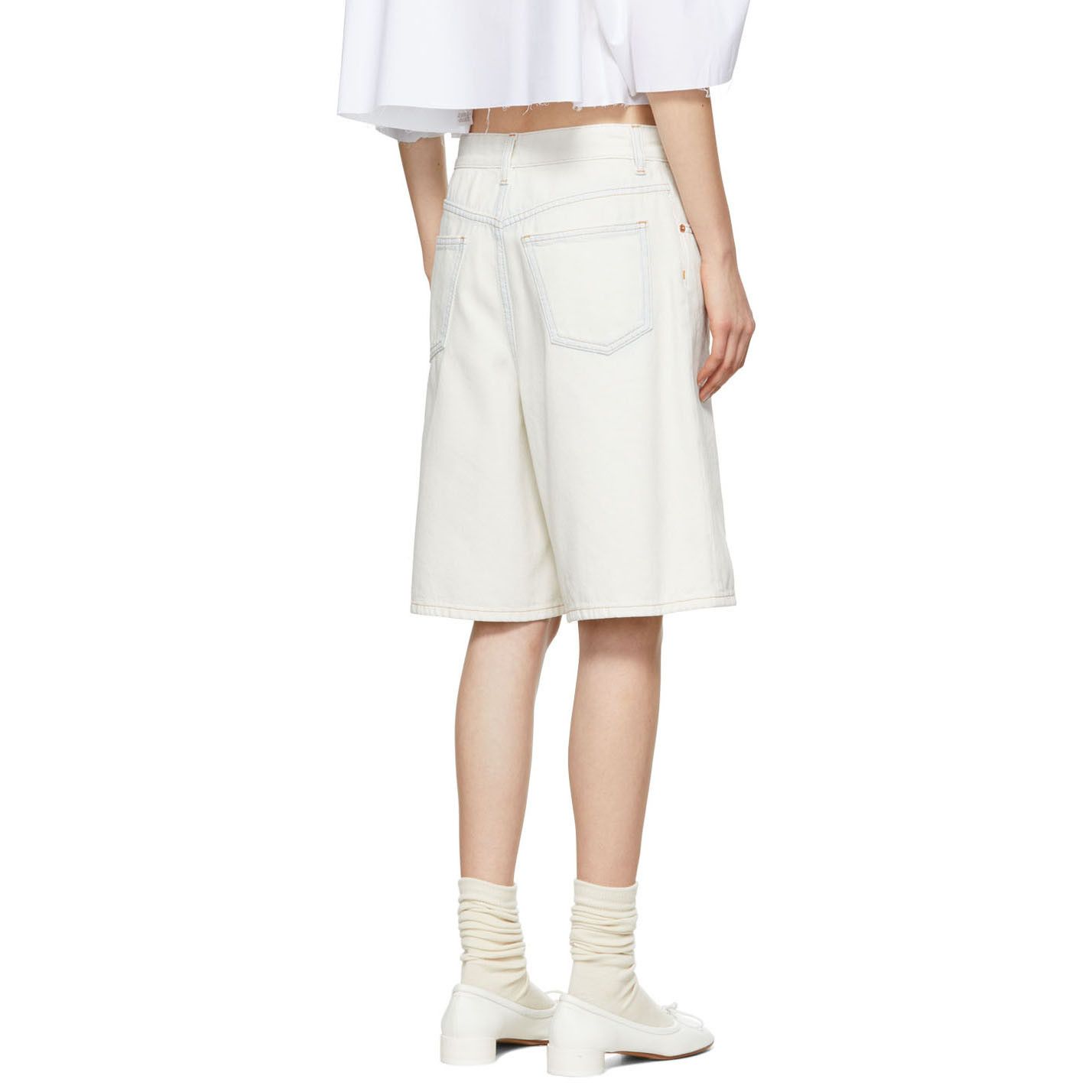 Maison Margiela MM6 Maison Margiela Oversized Denim Shorts, IT 44 / US 30 Size 30" / US 8 / IT 44 - 4 Thumbnail