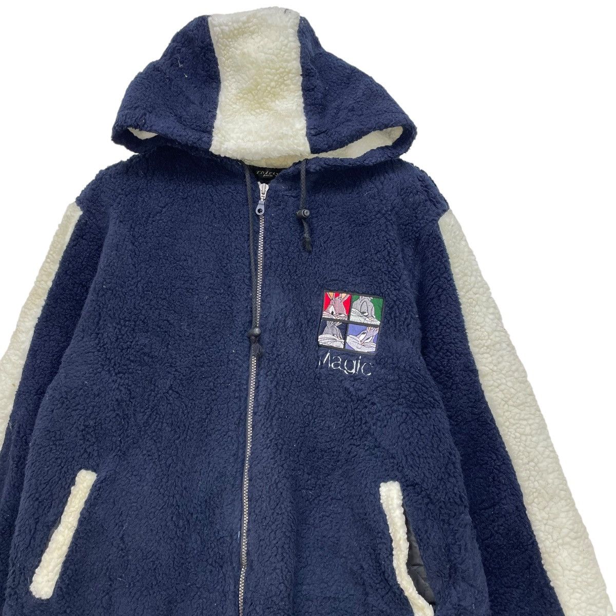 Japanese Brand × Vintage Vintage Disney Cartoon Sherpa Hooded Jacket Size US M / EU 48-50 / 2 - 4 Thumbnail