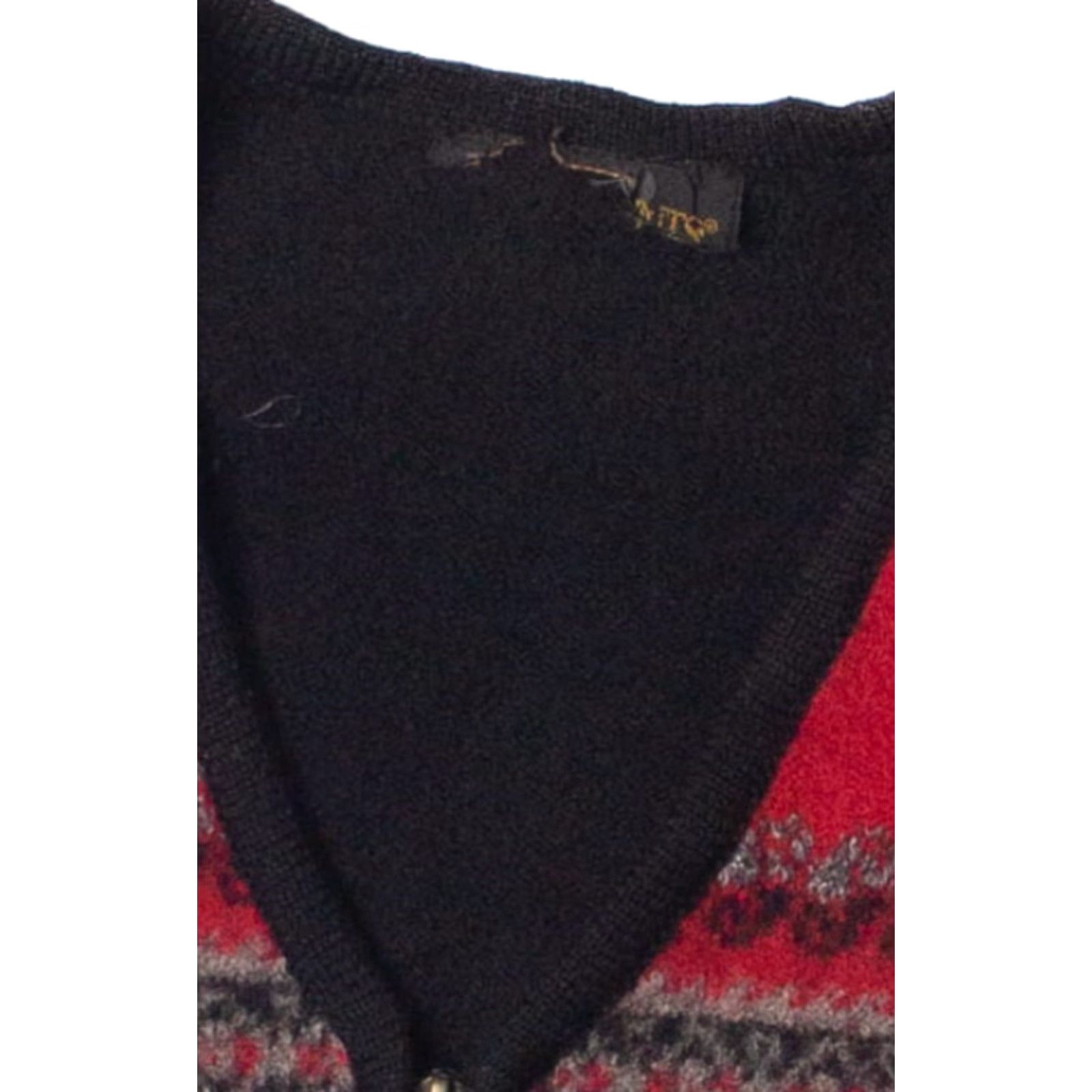 Vintage VINTAGE Black Red Border Print Zip Up Vest Large Shirt Mens Size US L / EU 52-54 / 3 - 3 Thumbnail