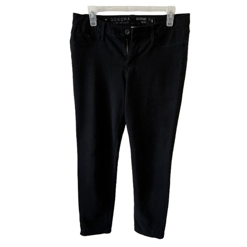 Sonoma Sonoma Life + Style Jeans Slim Straight Denim Skinny black Size 32" / US 10 / IT 46 - 1 Thumbnail