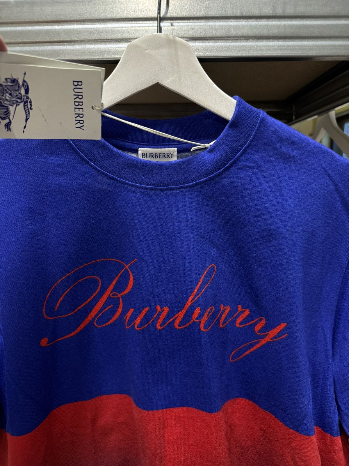 Burberry Burberry Logo T-Shirt NEW 600$ Size US M / EU 48-50 / 2 - 2 Thumbnail