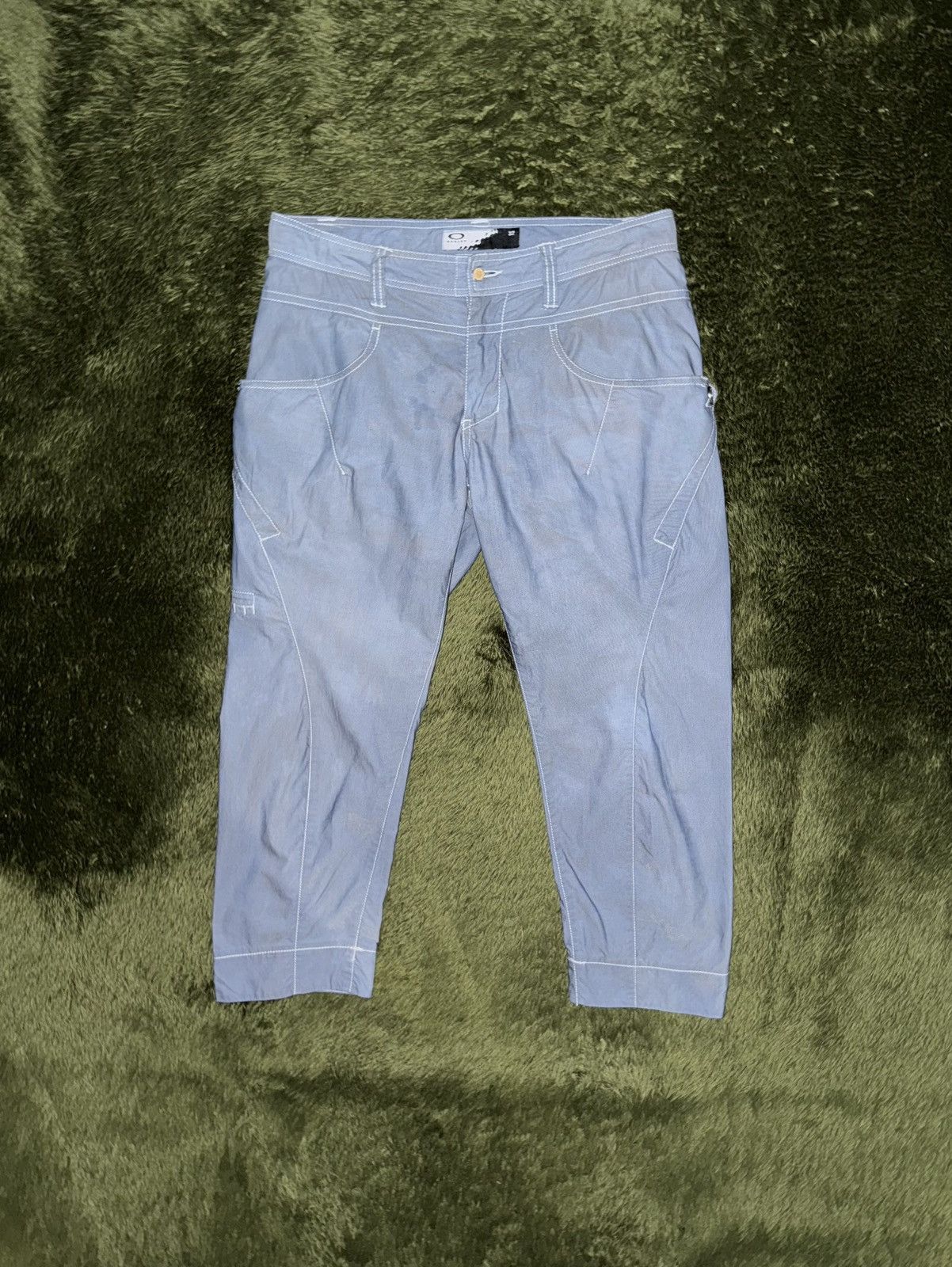 Oakley [32] Oakley Japan Skull Hand-Dyed Cropped Pants Indigo Size US 32 / EU 48 - 1 Thumbnail