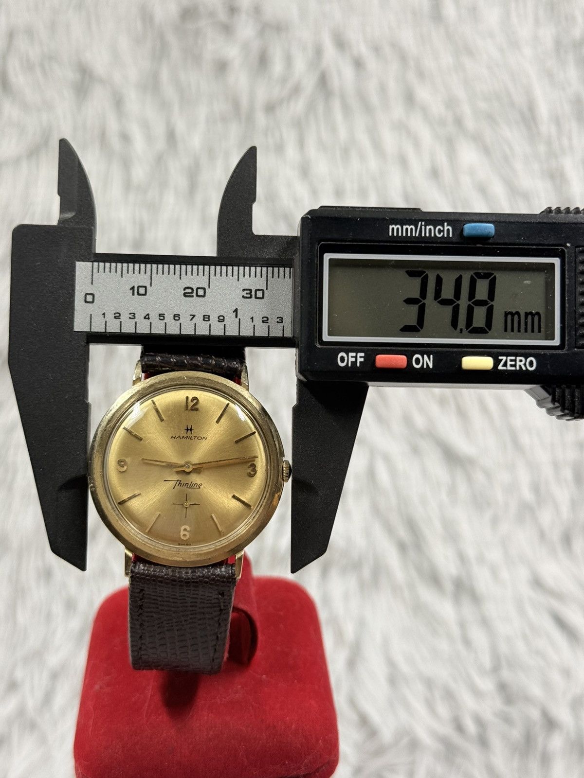 Vintage Vintage HAMILTON THINLINE Manual Men’s Watch 14K Solid Gold Size ONE SIZE - 8 Thumbnail