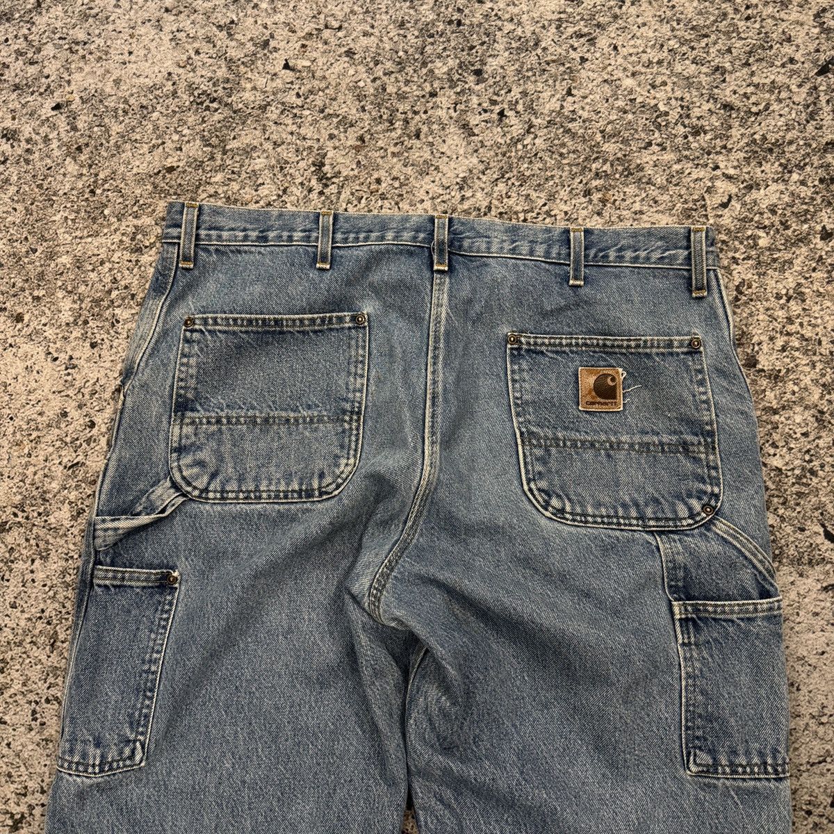 Carhartt Vintage Carhartt Denim Double Knee Thrashed Faded ERD Grunge Size US 41 - 6 Thumbnail