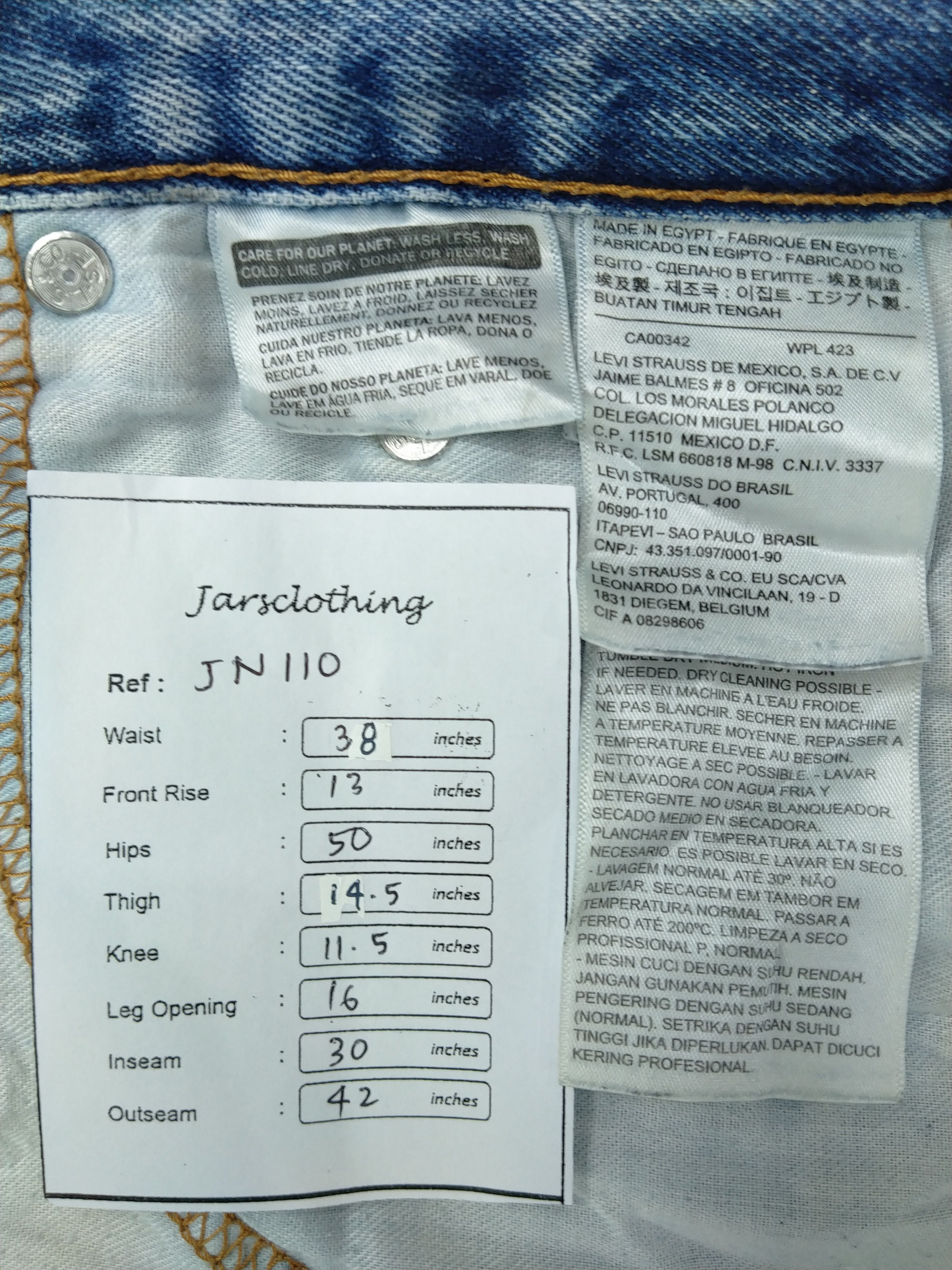 Levi's Vintage Levi's 560 Distressed Denim 38x30 -JN110 Size US 38 / EU 54 - 11 Thumbnail