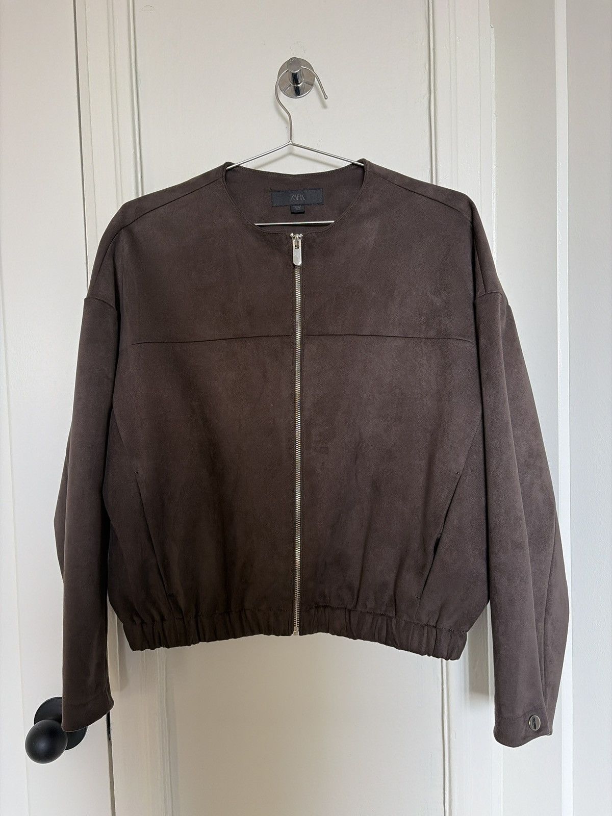 Zara Zara Faux Suede Jacket Size S / US 4 / IT 40 - 1 Thumbnail