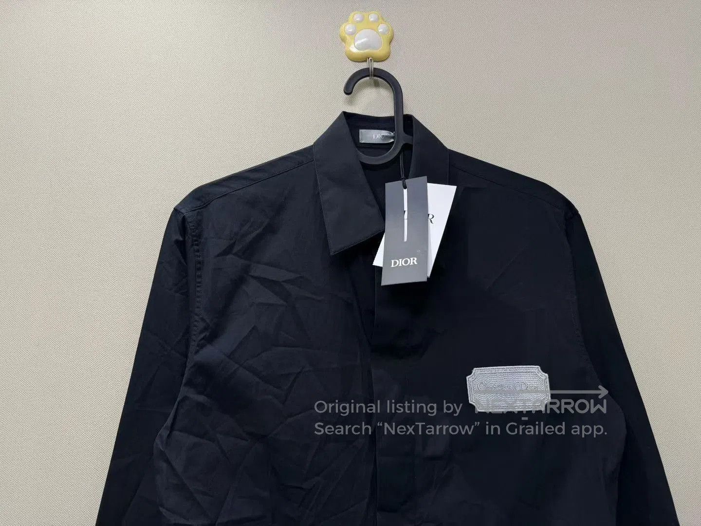 Dior DIOR New Black Embroidered Logo Shirt. Size US M / EU 48-50 / 2 - 2 Thumbnail