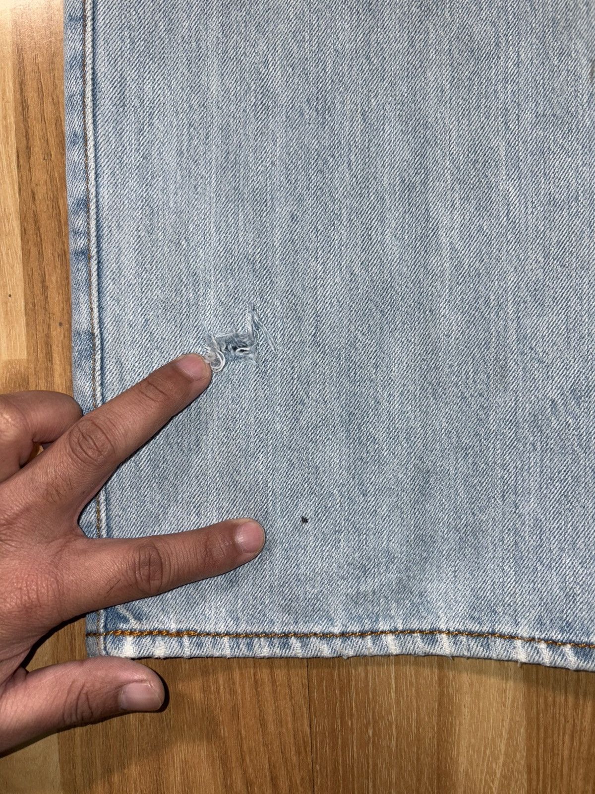 Levi's Vintage Clothing Vintage Levi's 501 Original Button Fly Light WashJeans 38x30 Size US 38 / EU 54 - 14 Thumbnail