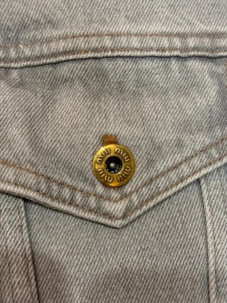 Miu Miu Miu Miu Buttoned Denim Jacket. Size US M / EU 48-50 / 2 - 4 Thumbnail