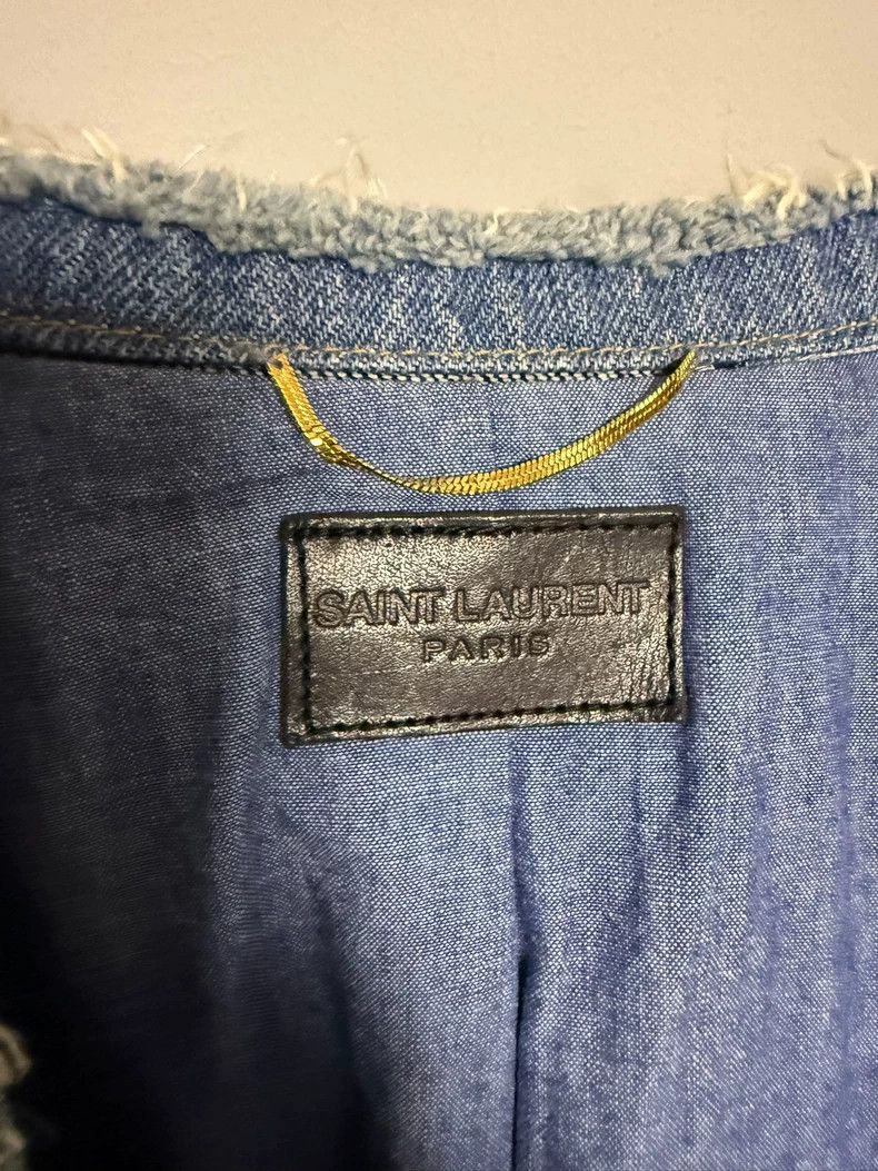 Saint Laurent Paris Saint laurent paris Denim Patchwork Cape 2506-Nextarrow Size US S / EU 44-46 / 1 - 3 Thumbnail