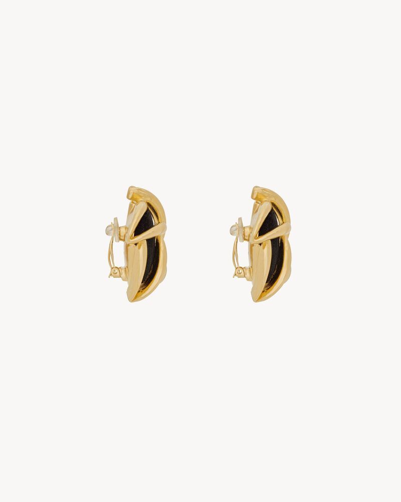 Saint Laurent Paris o1s1wg110126 769093 Size: OS / Vintage Spiral Earrings Metal Size ONE SIZE - 4 Thumbnail