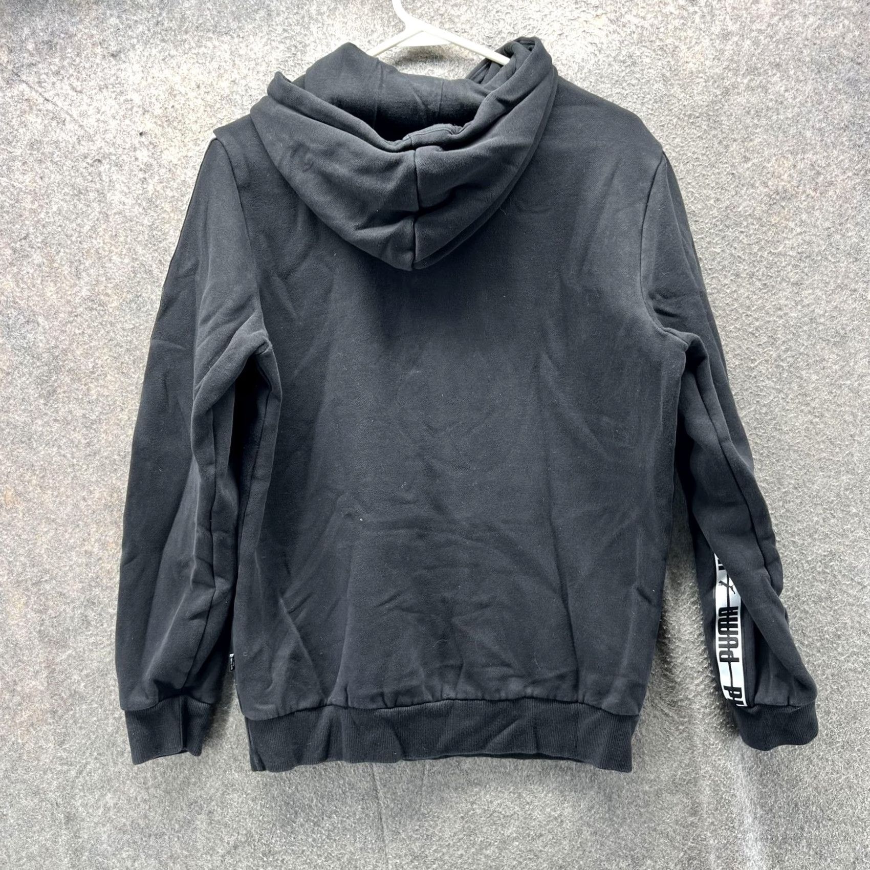 Puma Puma Hoodie Mens Small Black Logo Tape Sleeve Pullover Athletic Sweatshirt Size US S / EU 44-46 / 1 - 2 Thumbnail