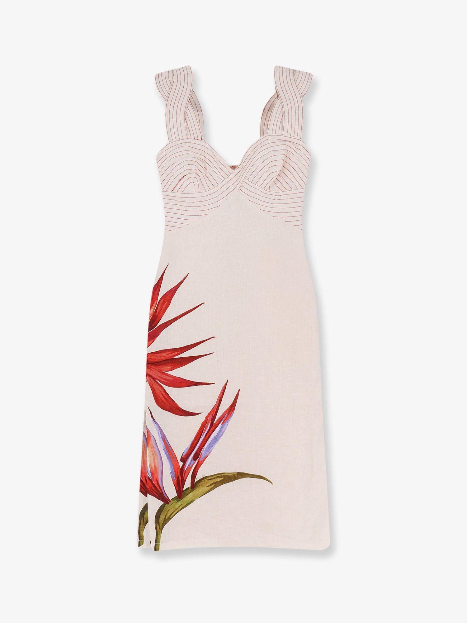 Farm Rio Strelizia Linen Dress Size XXS / US 00 / IT 34 - 1 Thumbnail