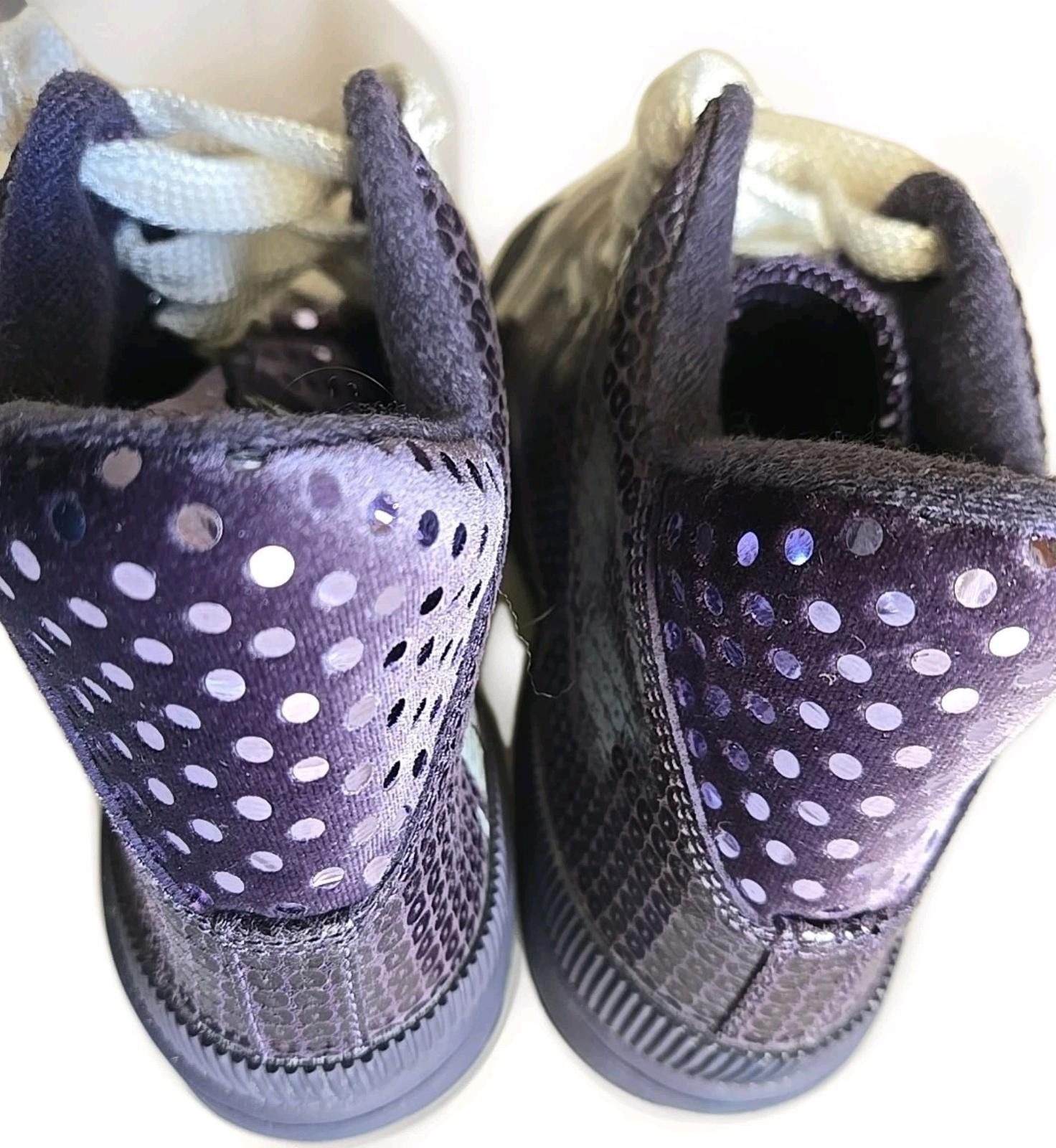 Nike Nike Outbreak High Top Purple Sequin Shoes Sneakers 9.5 Size US 9.5 / IT 39.5 - 3 Thumbnail