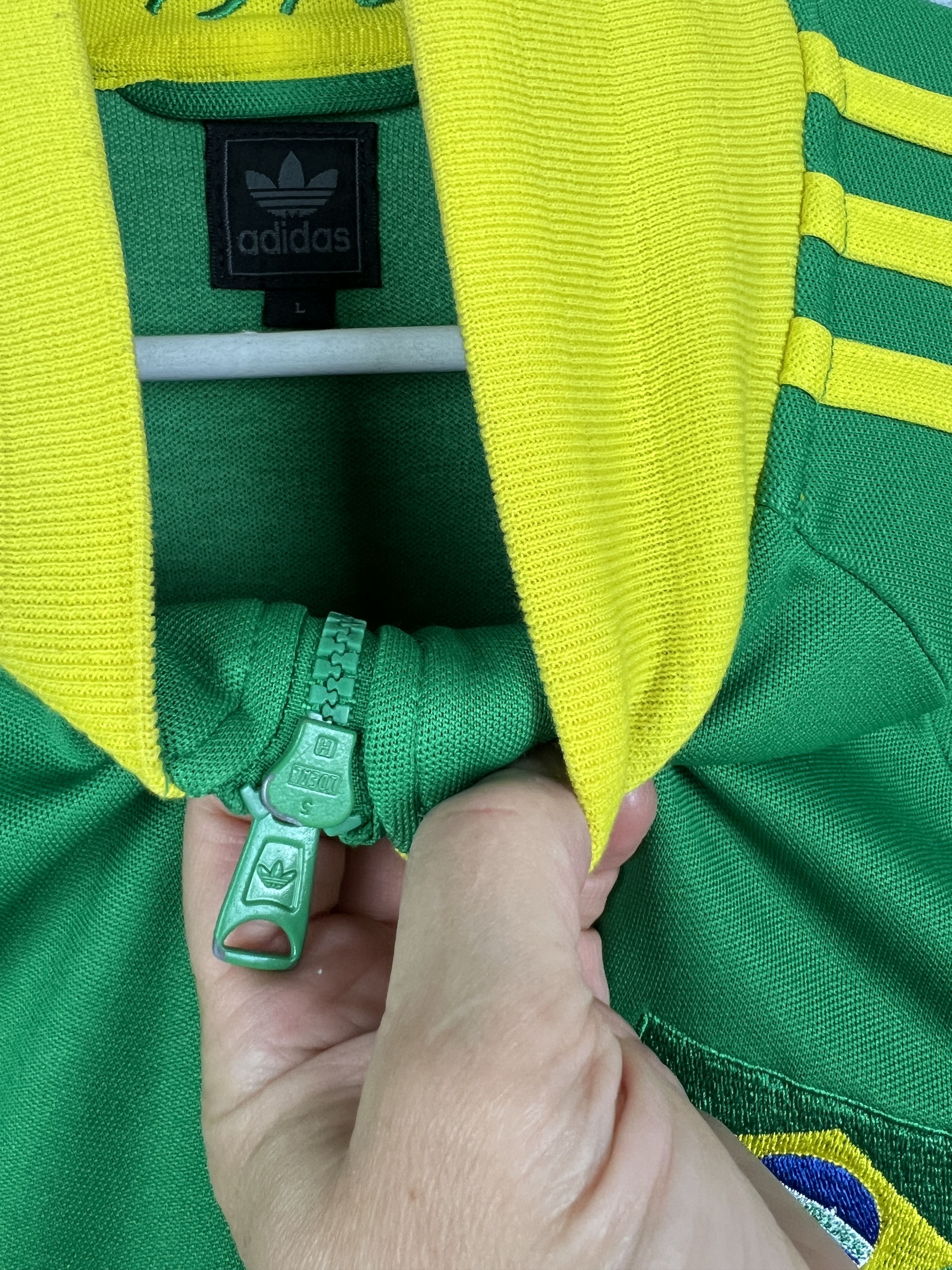 Adidas Originals Brazil Football Jacket Soccer World Cup Track Top Size US L / EU 52-54 / 3 - 4 Thumbnail
