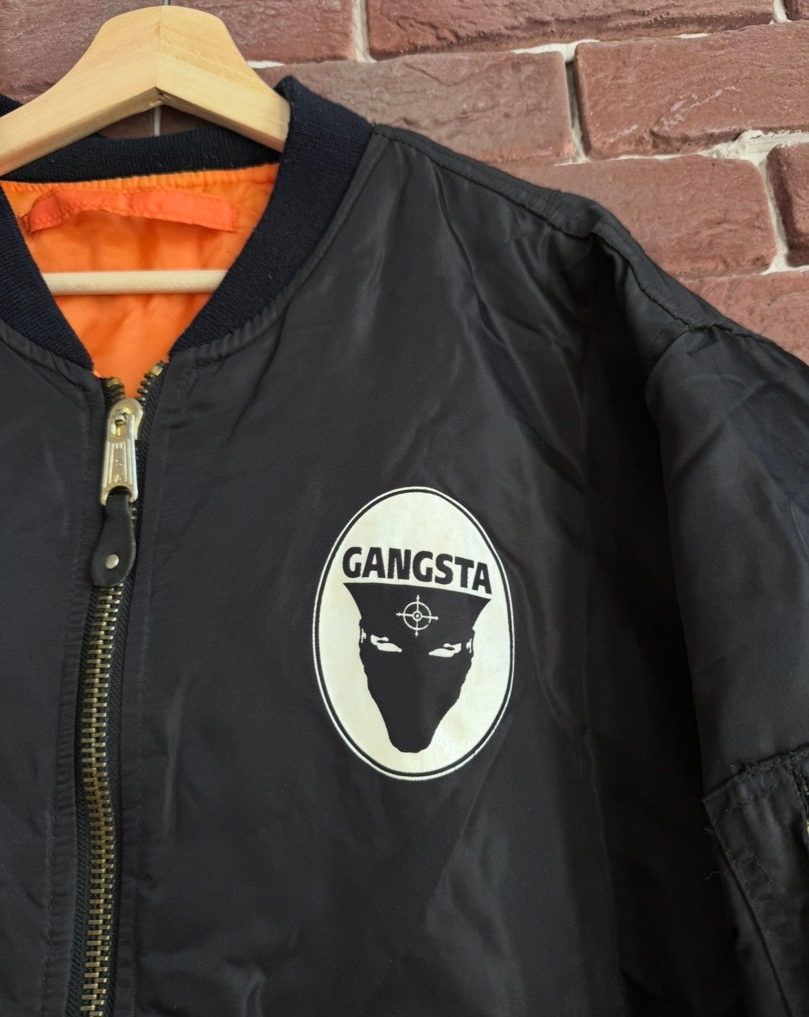 Thunderdome Rare 90s Ruffneck Gangsta Bomber Jacket Gabber Hardcore XL Size US XL / EU 56 / 4 - 4 Thumbnail