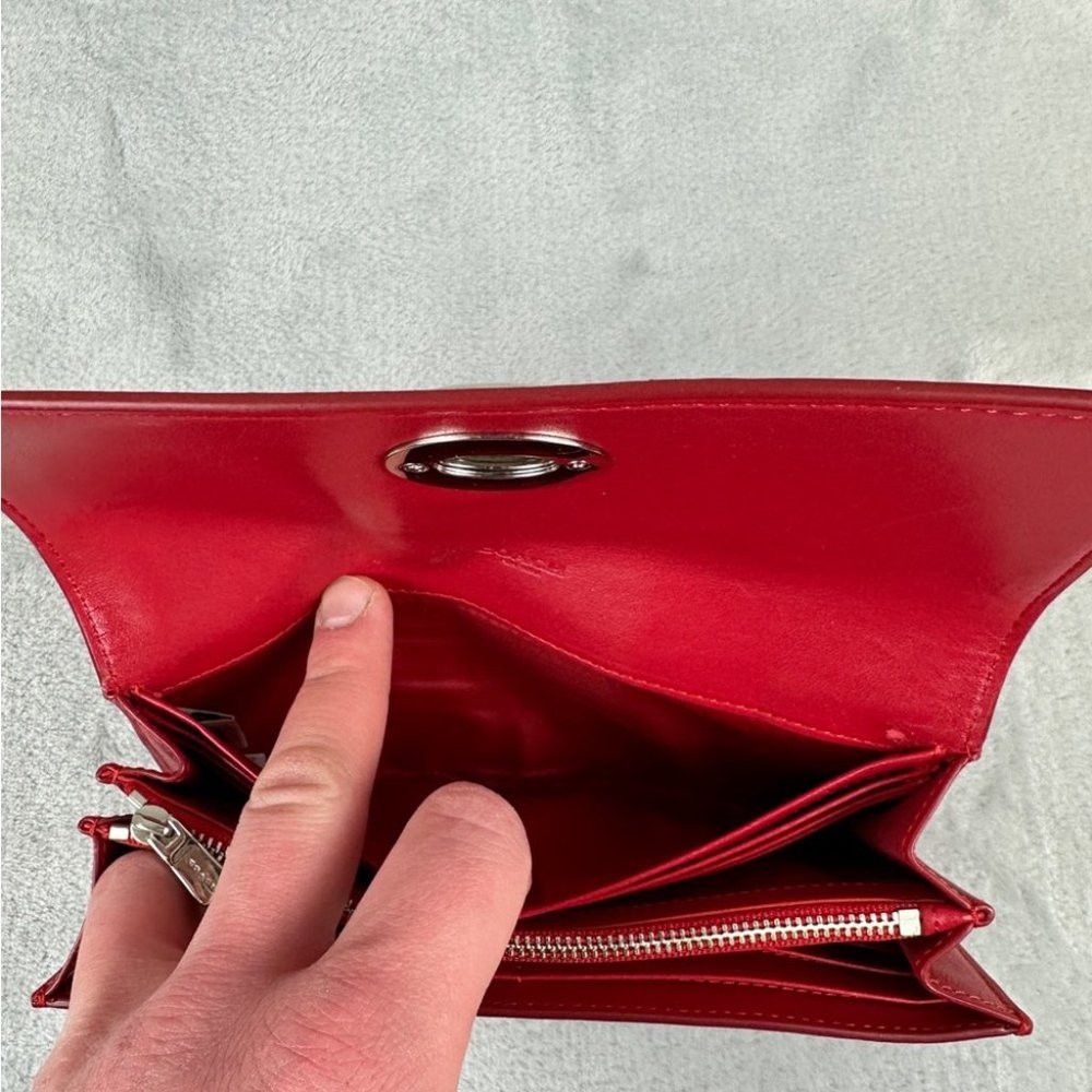 Coach Coach Red leather Wallet Women s Grailed