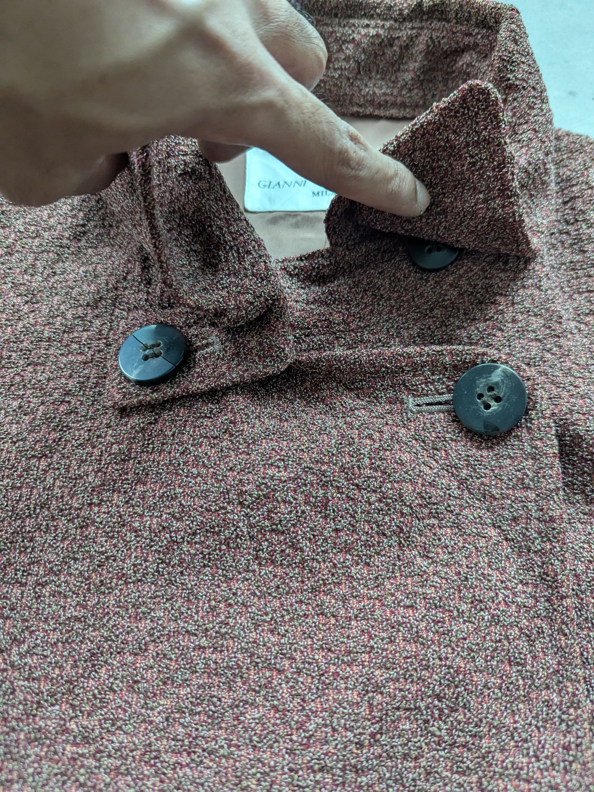 Japanese Brand Vintage Gianni Lo Giudice Milano Cardigan Jacket Size M / US 6-8 / IT 42-44 - 8 Thumbnail