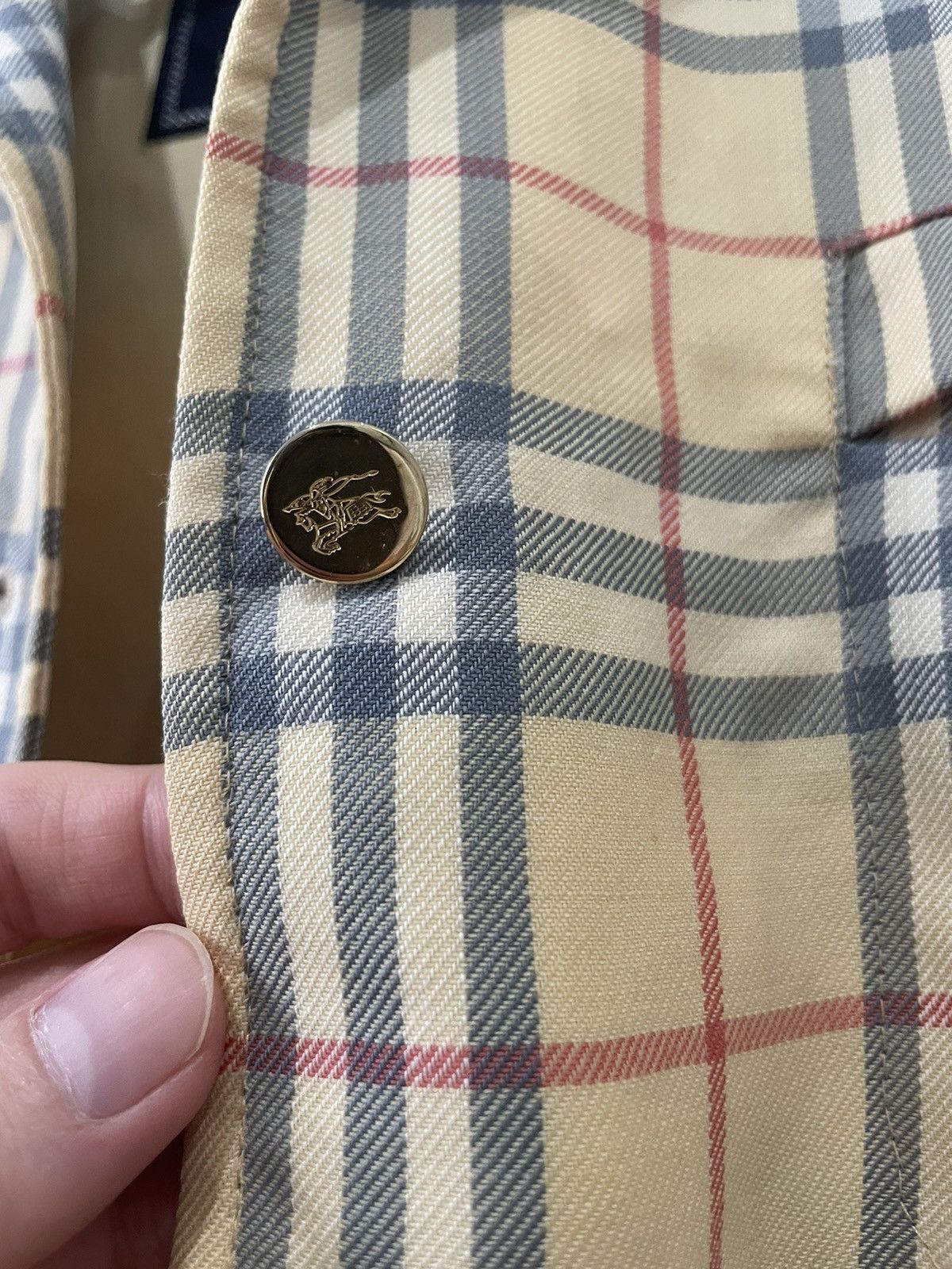 Burberry 🌞 vintage🚨 BURBERRY Check Light Jacket 🎩🤍 Size US M / EU 48-50 / 2 - 5 Thumbnail