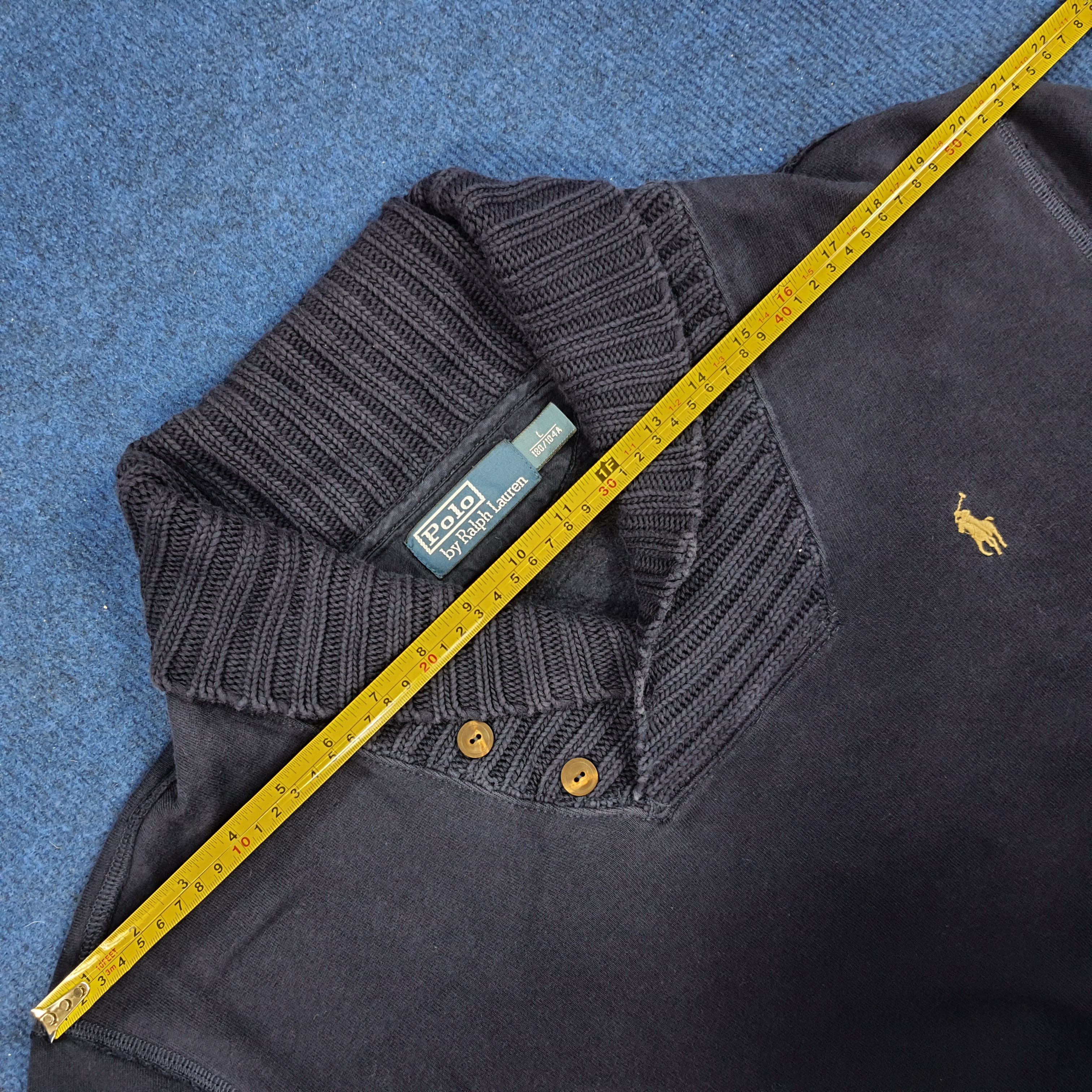 Polo Ralph Lauren × Vintage Vintage Polo by Ralph Lauren Winter Style Knitted Sweatshirt Size US L / EU 52-54 / 3 - 8 Thumbnail