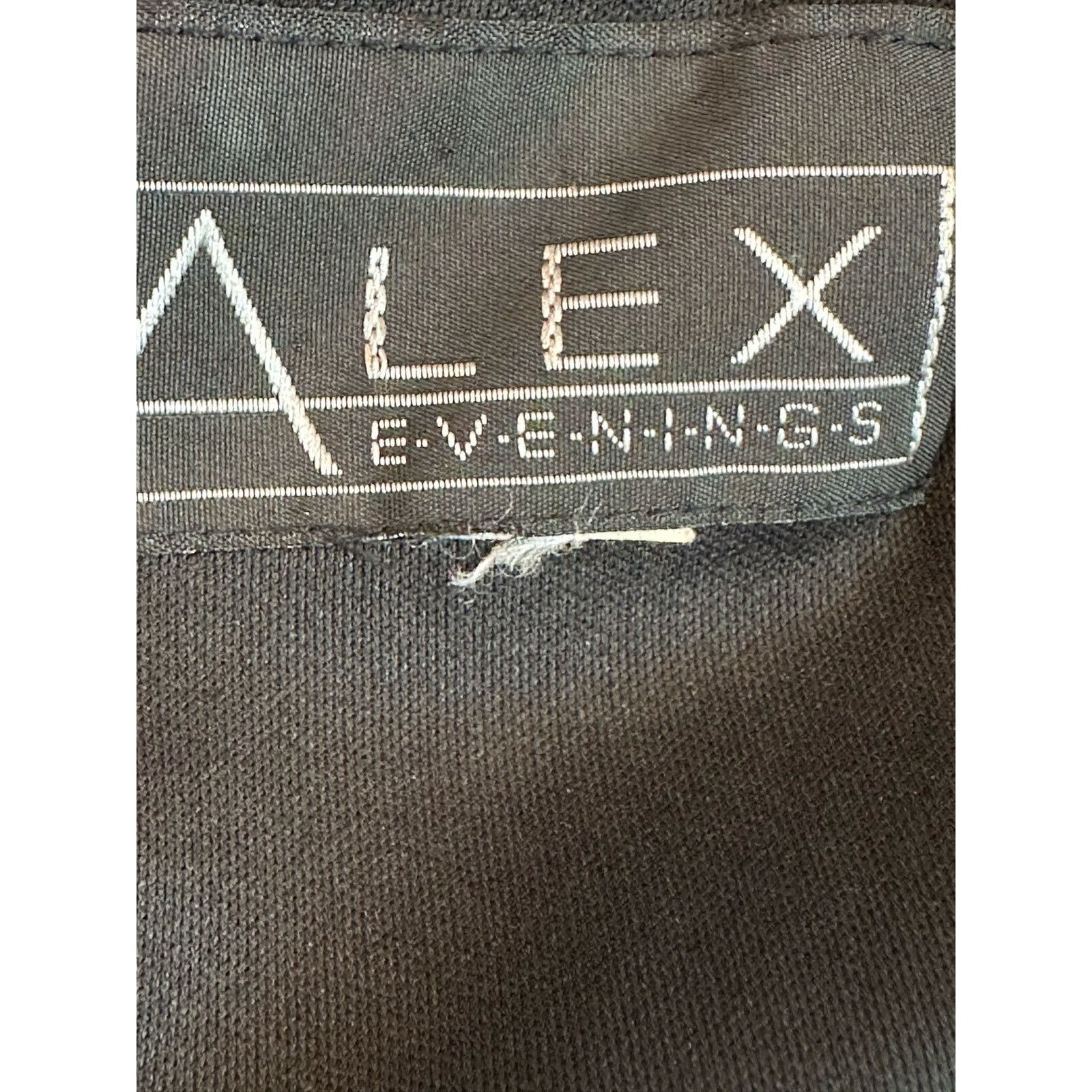 Alex Evenings Alex Evening lay collar long cocktail sheath dress size 10 Size L / US 10 / IT 46 - 3 Thumbnail