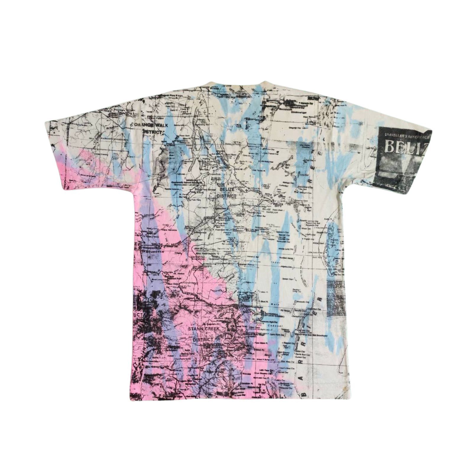 Other rare overprinted 2 sides belize map t shirt single stitch Size US M / EU 48-50 / 2 - 2 Thumbnail