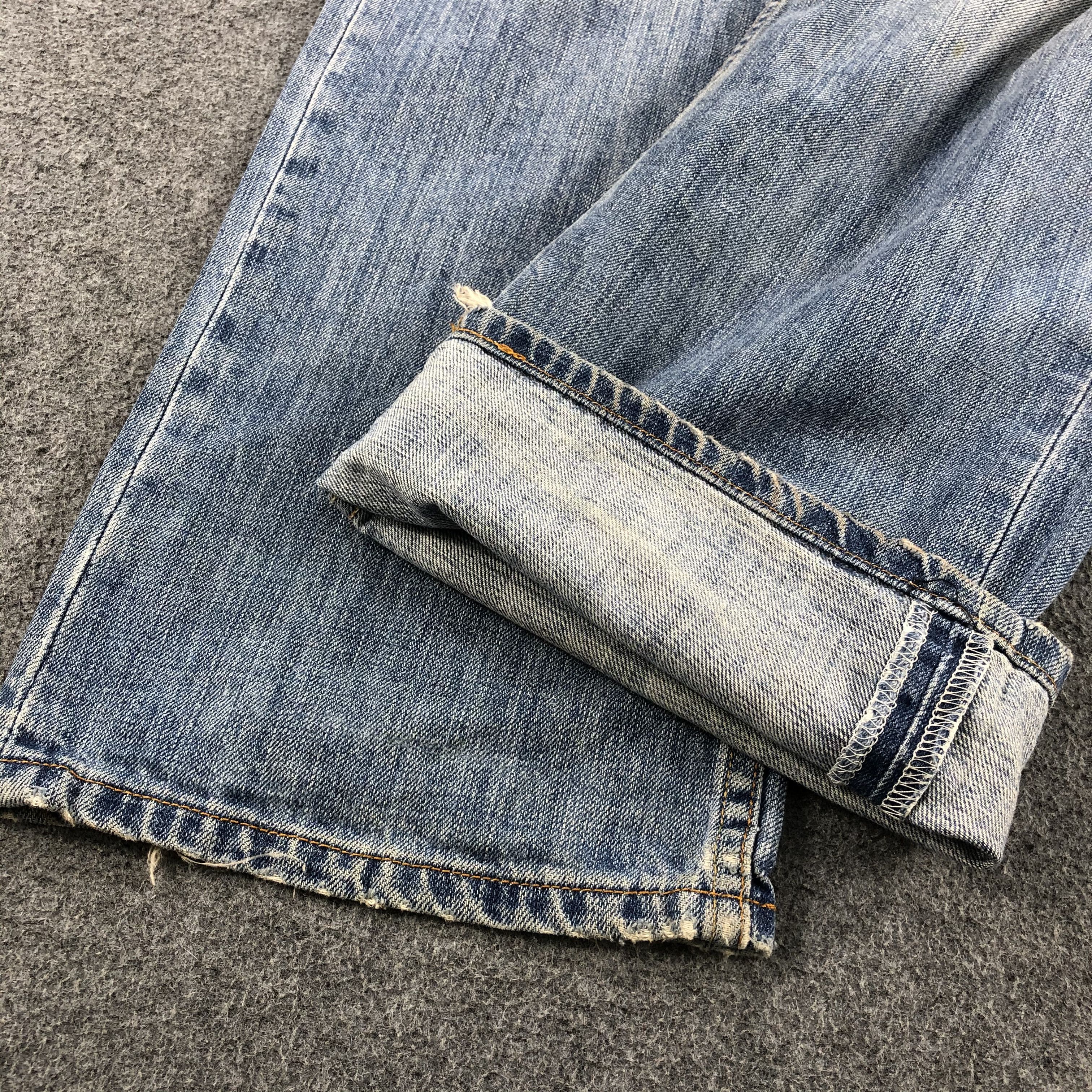 Levi's 90s Vintage Distress Levis 501 Jeans-J1419 Size US 34 / EU 50 - 7 Thumbnail