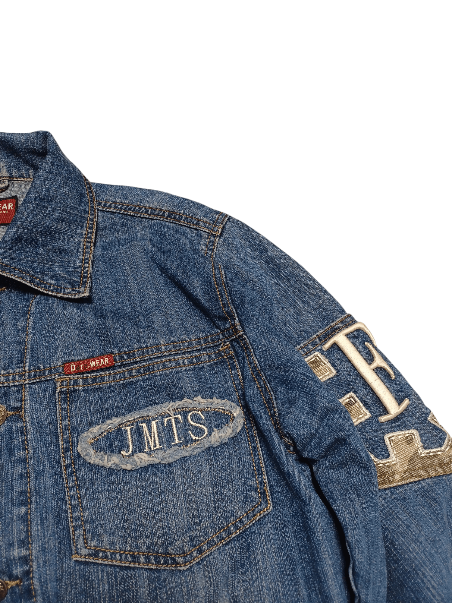 D.A.R.E D.A.R.E BIGLOGO EMBROIDERED VINTAGE DENIM JACKET NO DRUGS! Size US L / EU 52-54 / 3 - 4 Thumbnail
