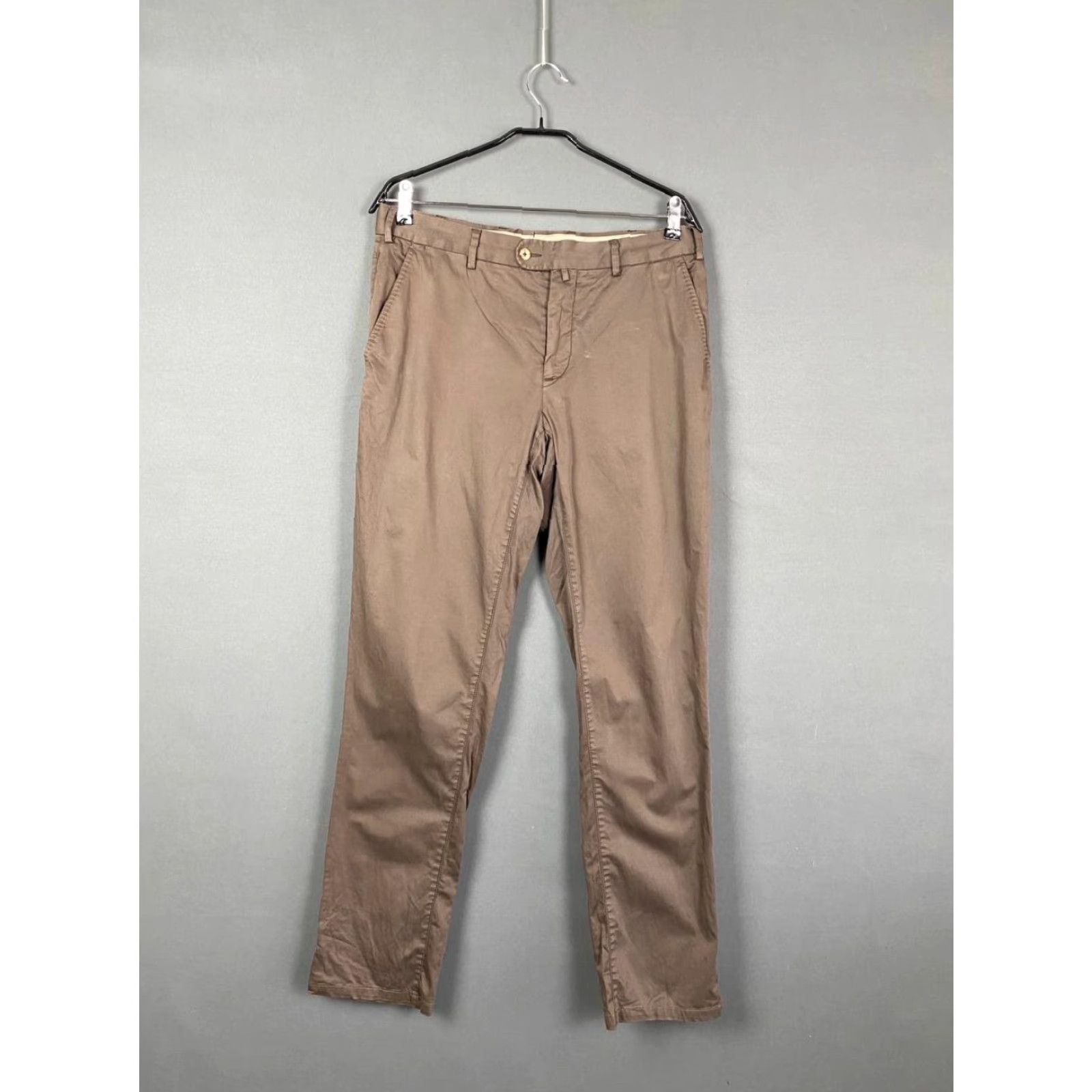 Suitsupply Suitsupply Mens Casual Pants Regular Straight Brown Size 50 Inseam 33in Belt Loop/Zip Button Comfort Stretch Pockets Size US 34 / EU 50 - 2 Thumbnail