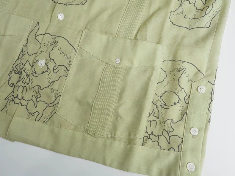 Wacko Maria Wacko Maria Olive green Cuban shirt 2503-Nextarrow Size US M / EU 48-50 / 2 - 5 Thumbnail