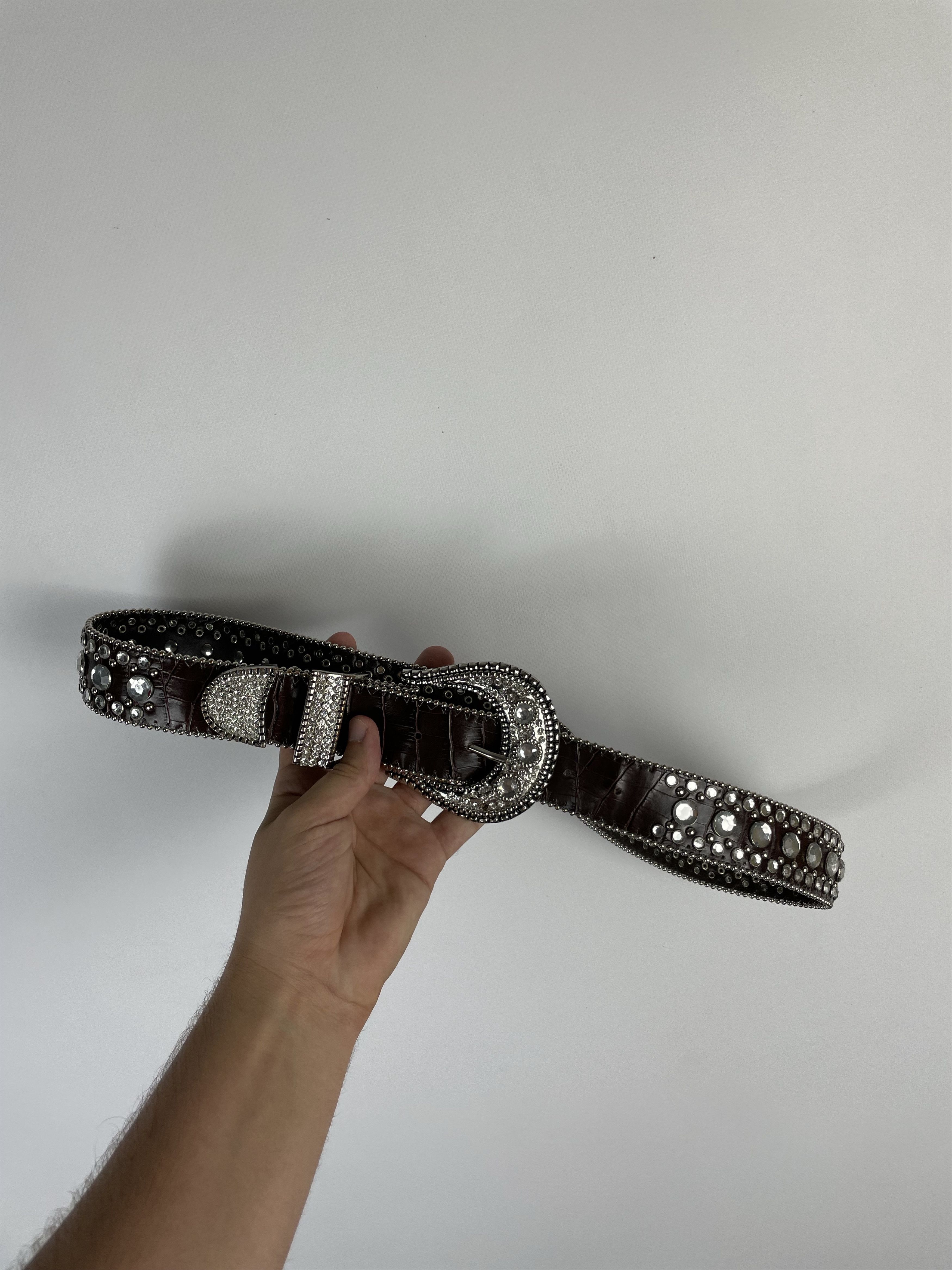 Other Vintage Leather belt Avant Garde Style Y2k Size ONE SIZE - 8 Thumbnail