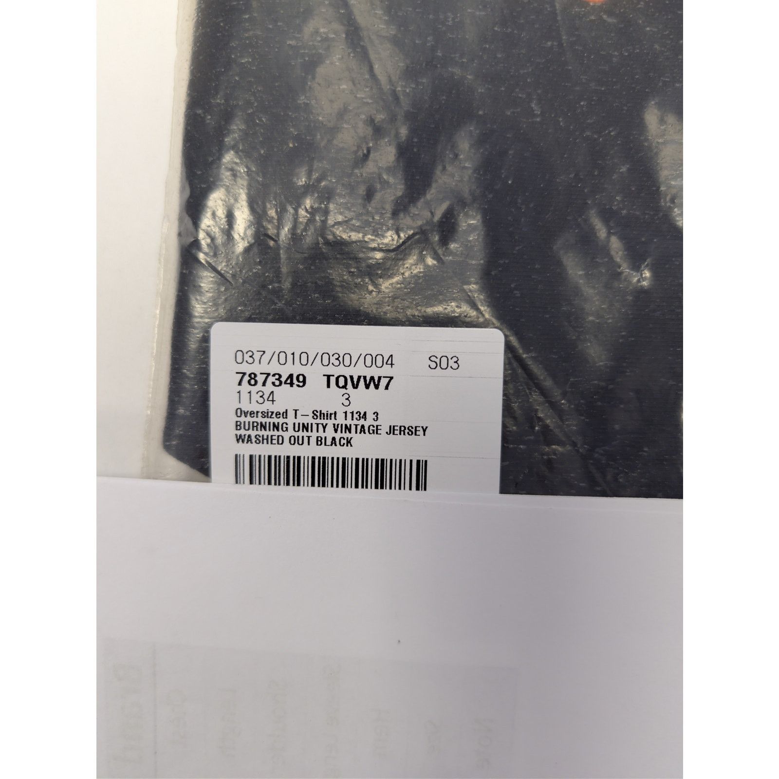 Balenciaga o1rshd1 Vintage Burning Unity Oversized Jersey T-Shirt Black Size US L / EU 52-54 / 3 - 22 Thumbnail