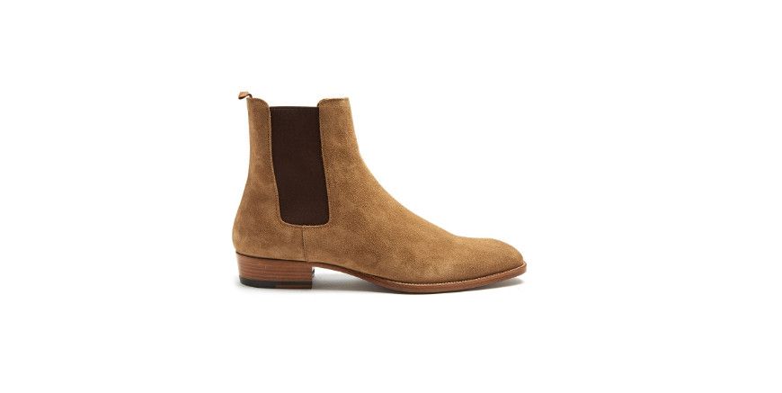 Saint Laurent Paris Suede Chelsea Boots in Brown Size US 12 / EU 45 - 1 Preview