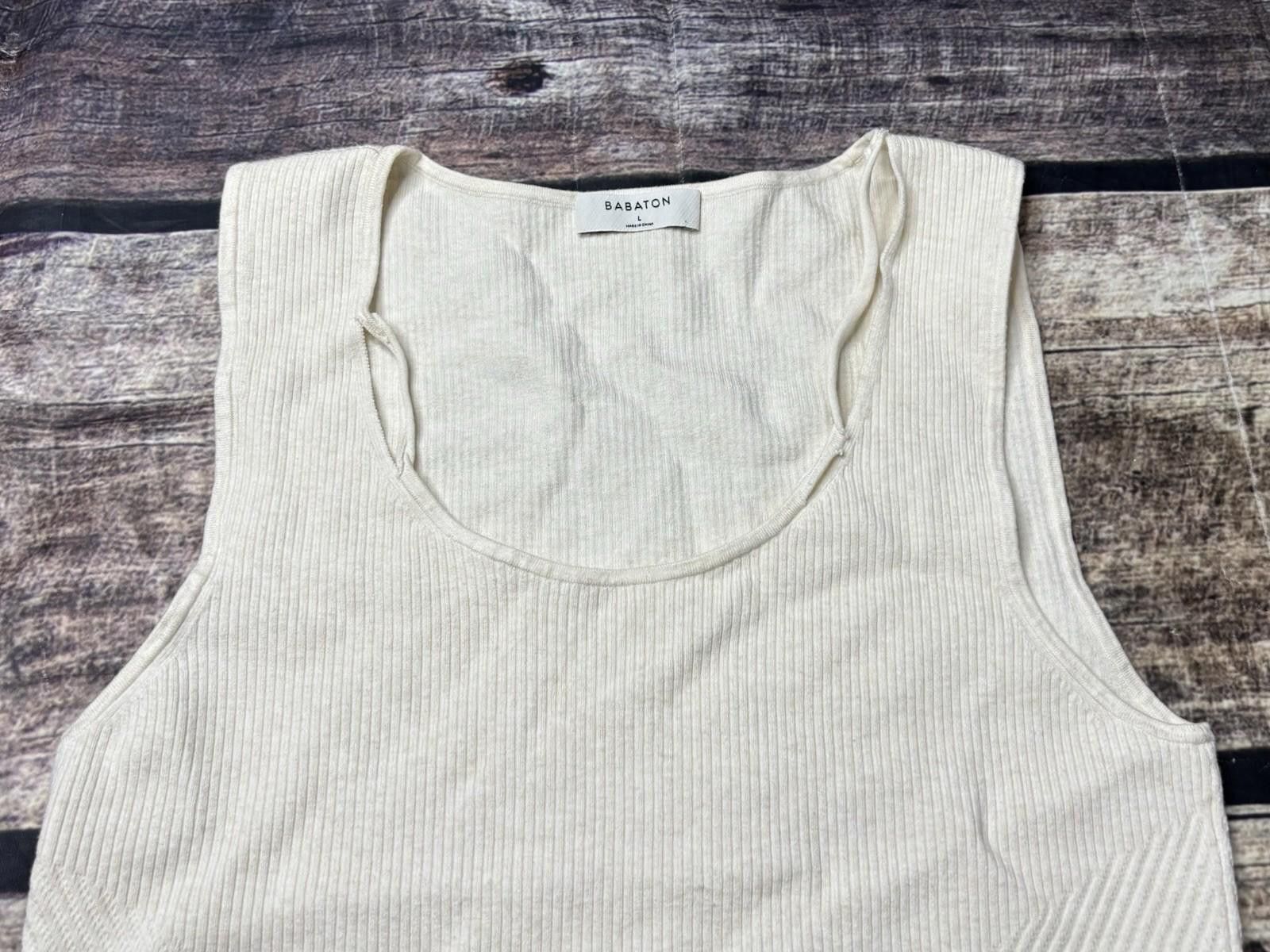 Aritzia Aritizia Babaton Bodysuit Women's Small White Sleeveless Size S / US 4 / IT 40 - 4 Thumbnail