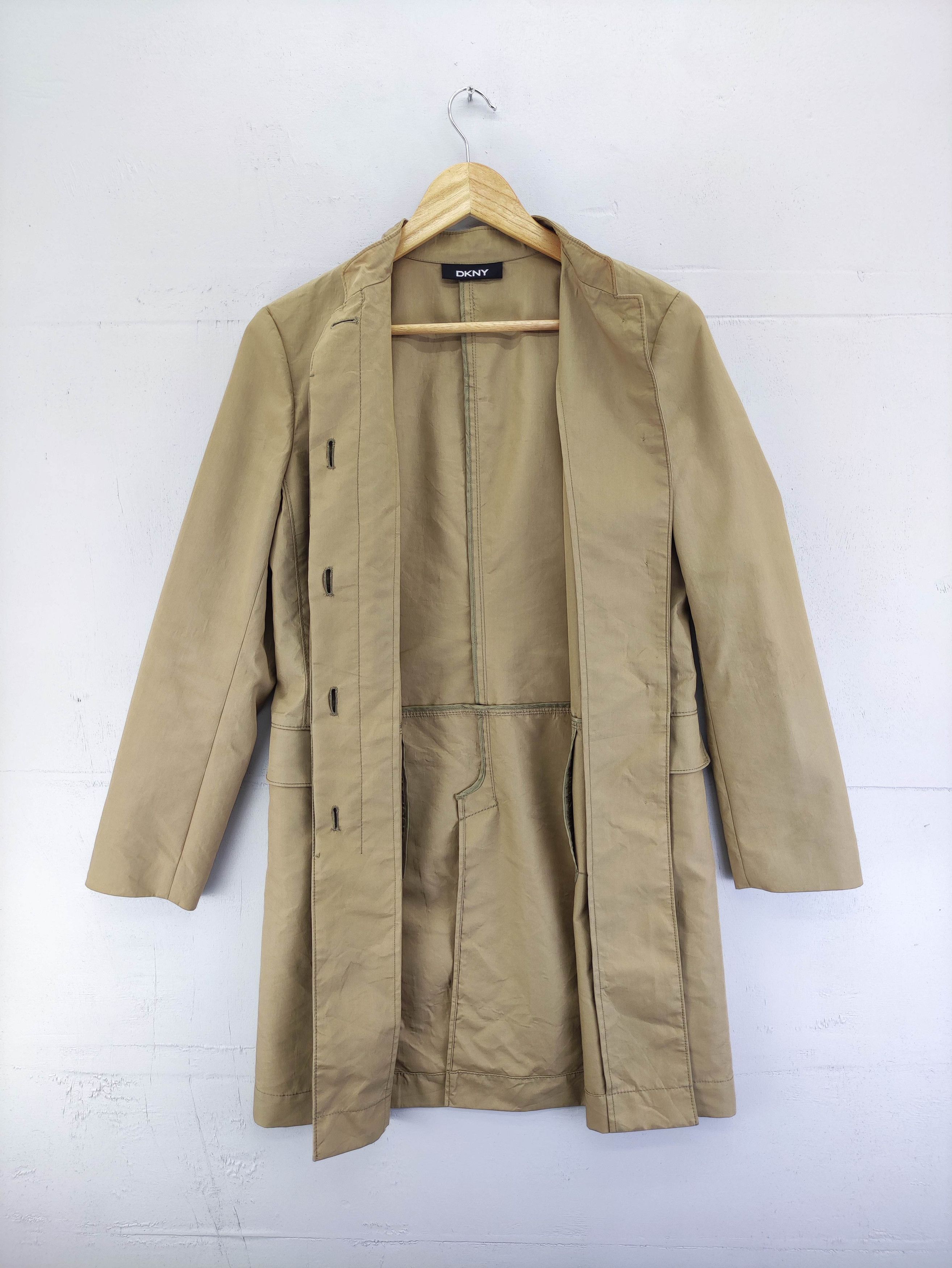 DKNY Vintage Dkny Long Coat Jacket Size XS / US 0-2 / IT 36-38 - 3 Thumbnail