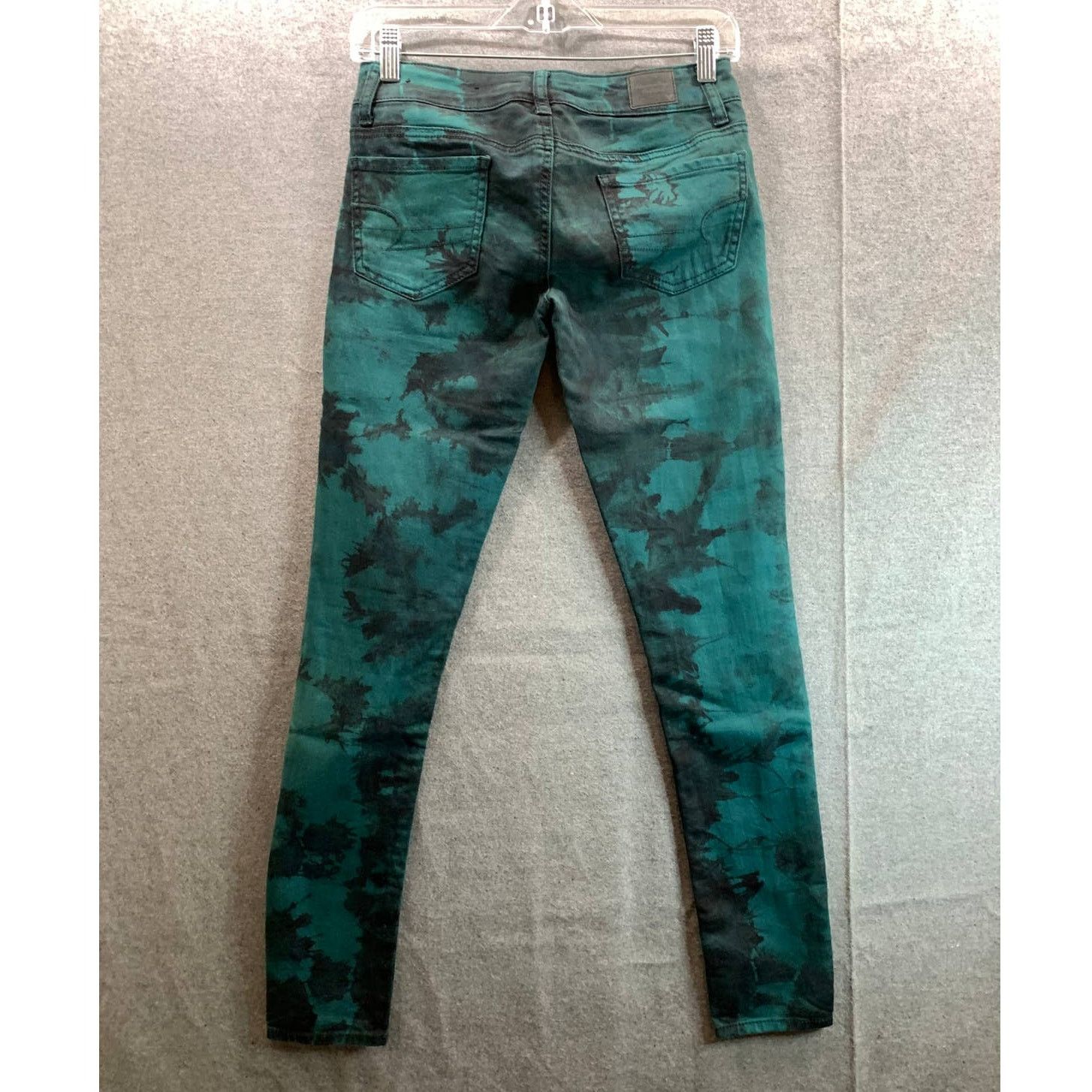 American Eagle Outfitters American Eagle Outfitters Tie Dye Size 0 Green Size 25" / US 0 / IT 36 - 2 Thumbnail