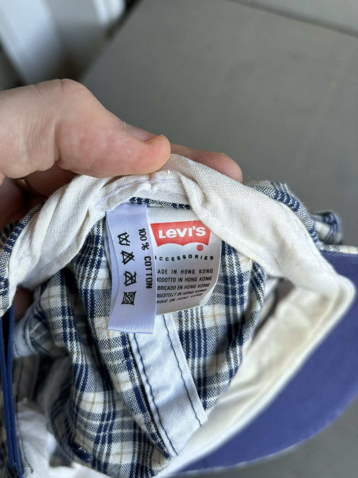 Levi's 1990s Levi's Cap 90s Vintage Plaid Baseball Hat Snapback Size ONE SIZE - 9 Thumbnail