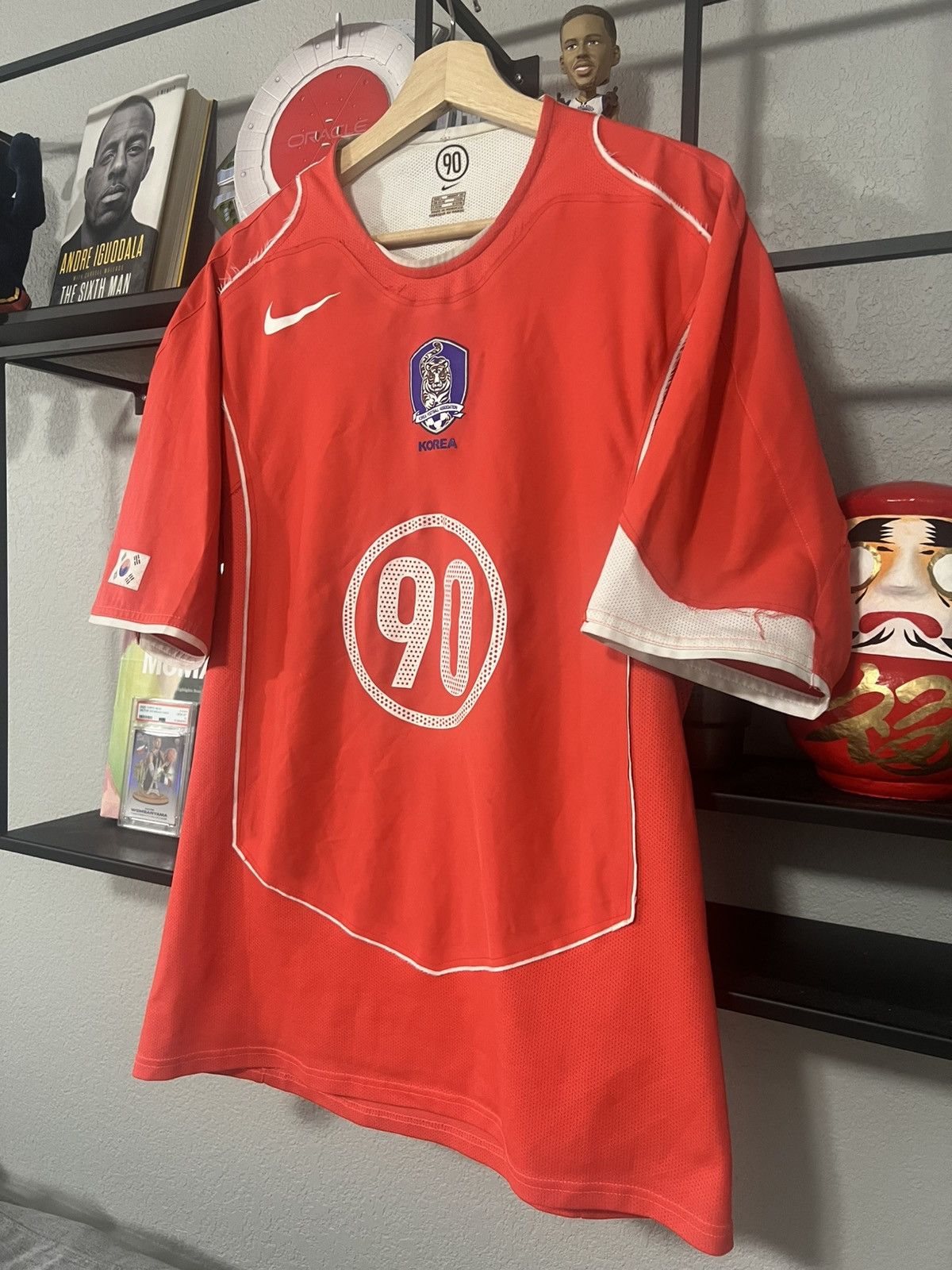 Nike 2004 South Korea National Team Home Kit Jersey Size US L / EU 52-54 / 3 - 4 Thumbnail