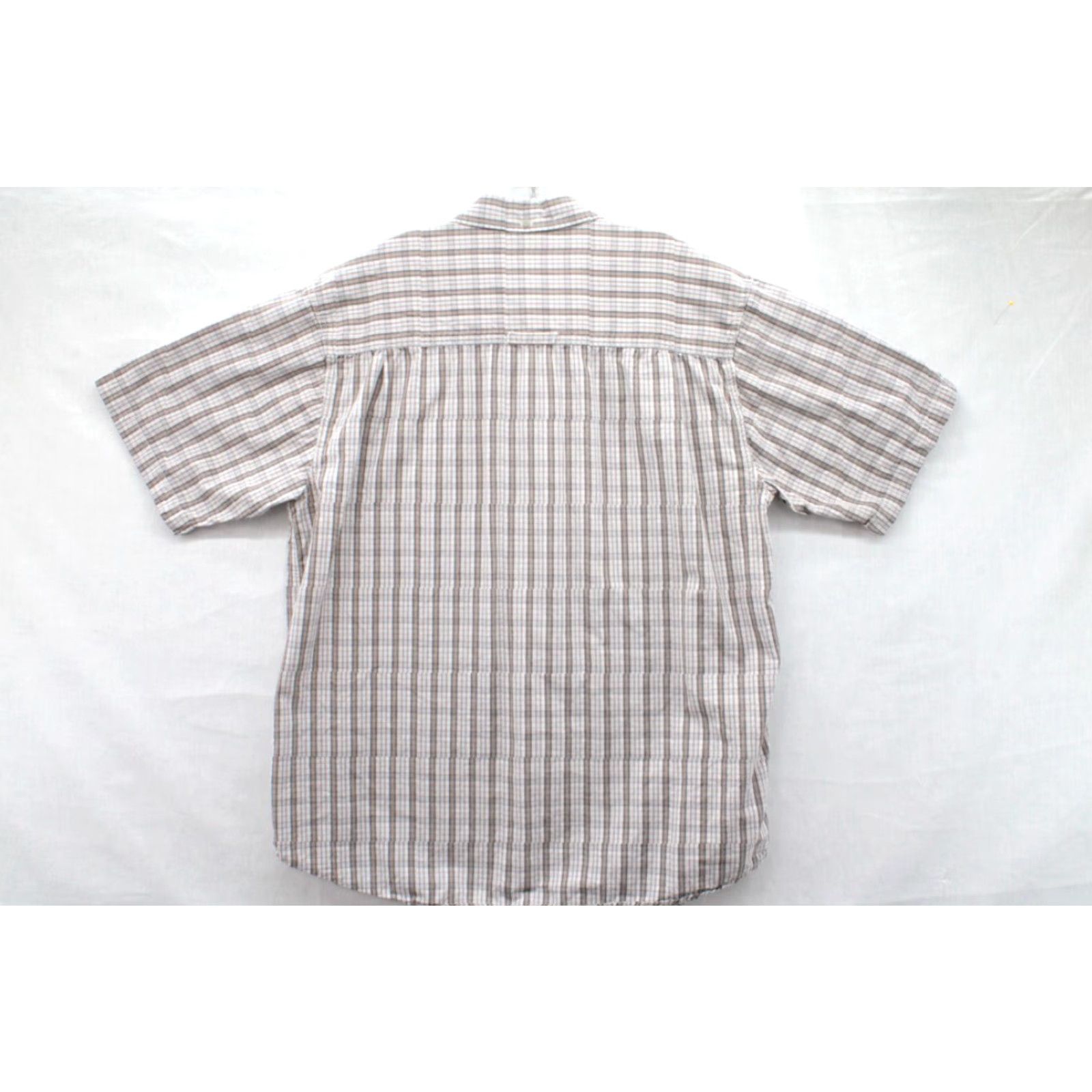 The North Face The North Face A5 Series Men's Shirt Short Sleeve Cotton Plaid Brown Beige Large L Button-Up Casual Body Classic Mens Shirt Size US L / EU 52-54 / 3 - 5 Thumbnail