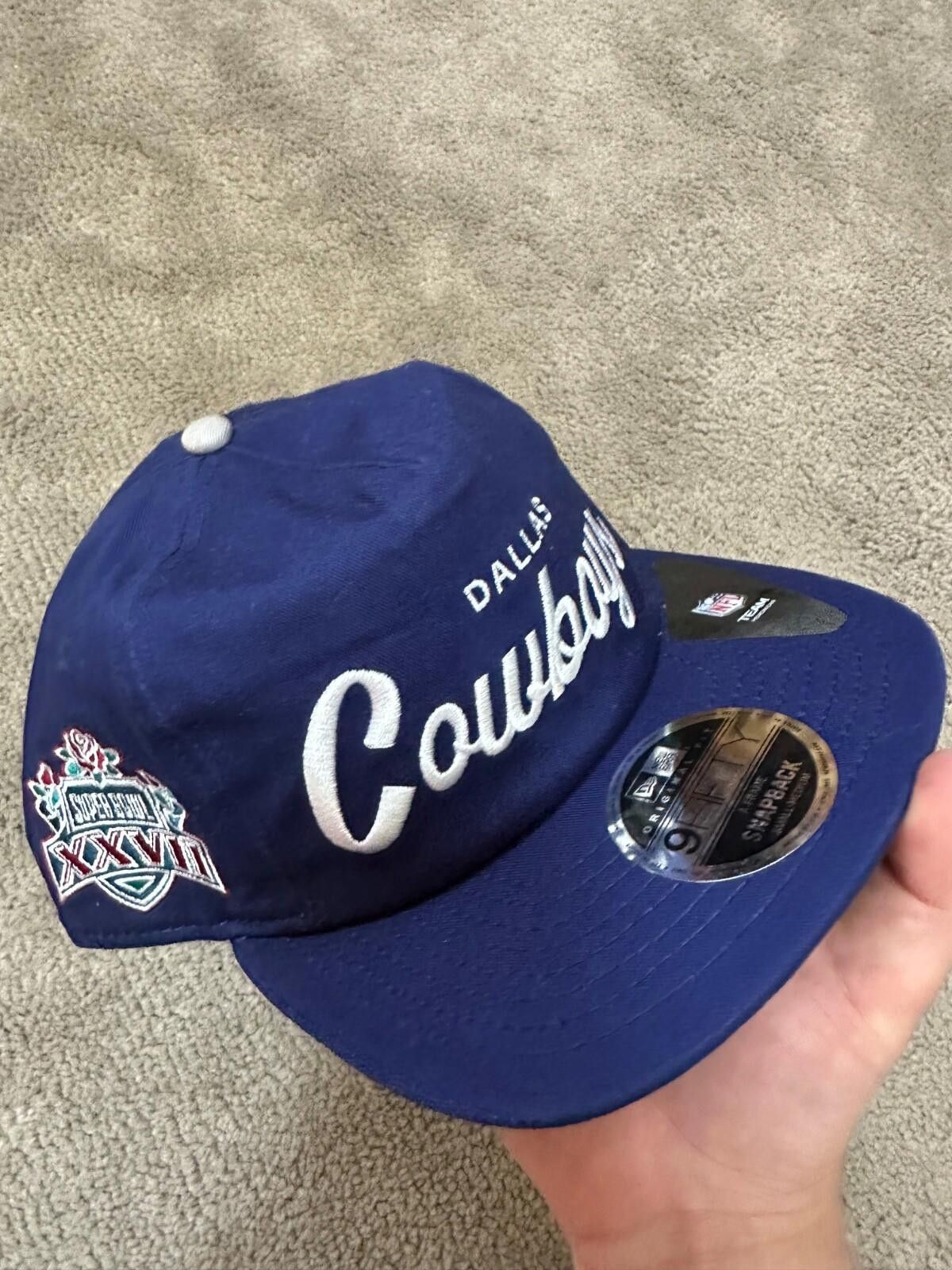 New Era New Era Dallas Cowboys 9Fifty Script Navy Snapback Hat Cap Size ONE SIZE - 2 Thumbnail